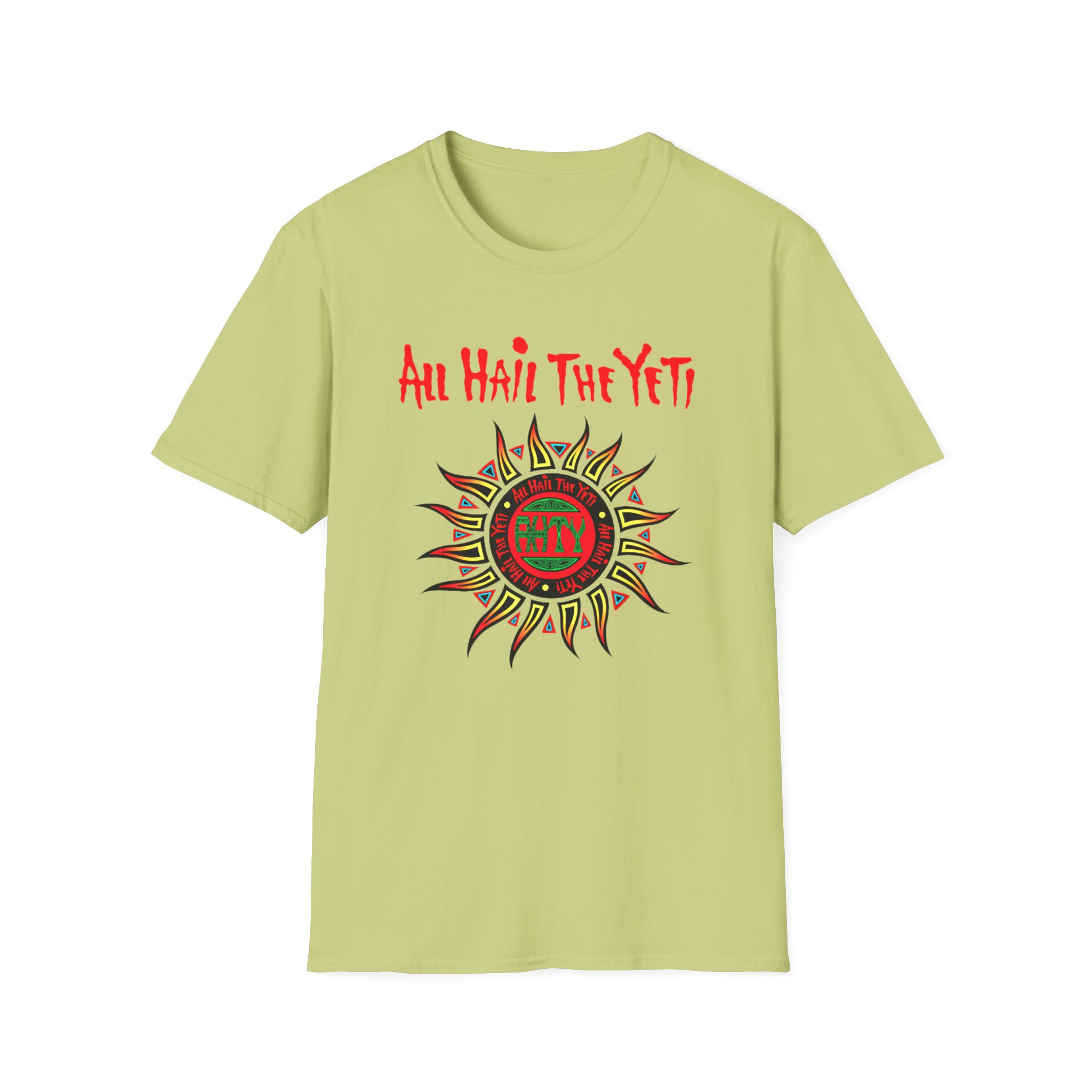 All Hail the Yeti Sun Unisex Softstyle T-Shirt