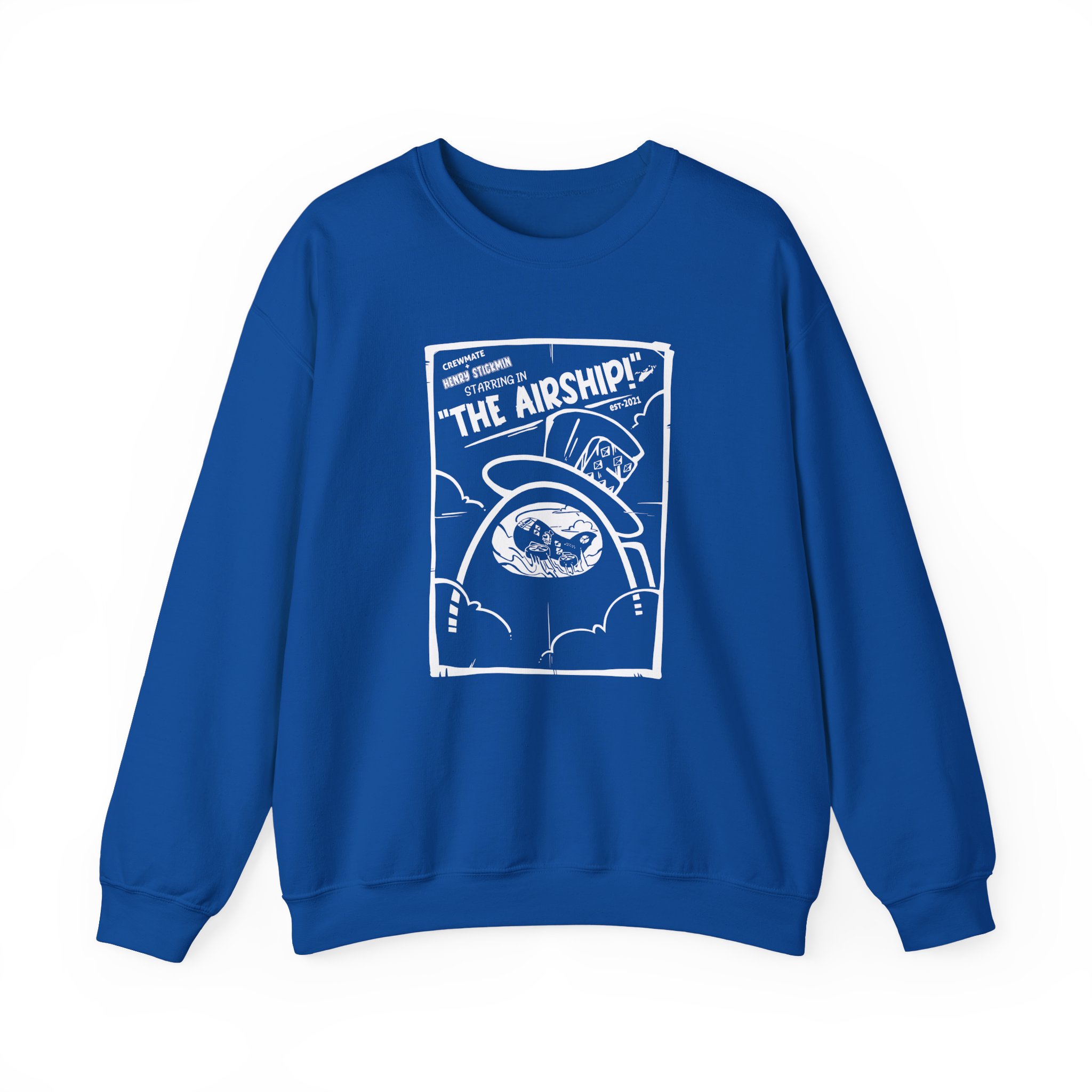 Among Us the Airship Unisex Heavy Blendâ„¢ Crewneck Sweatshirt
