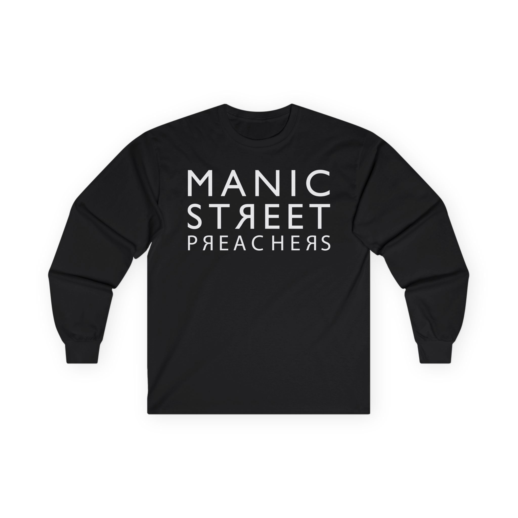 Manic Street Preachers Reversed Logo Unisex Ultra Cotton Long Sleeve Tee