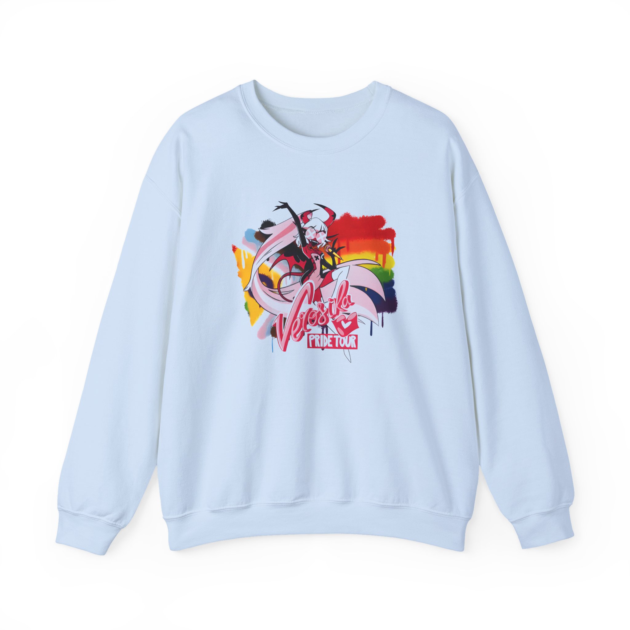 Helluva Boss Verosika Micro Ribbed Unisex Heavy Blendâ„¢ Crewneck Sweatshirt