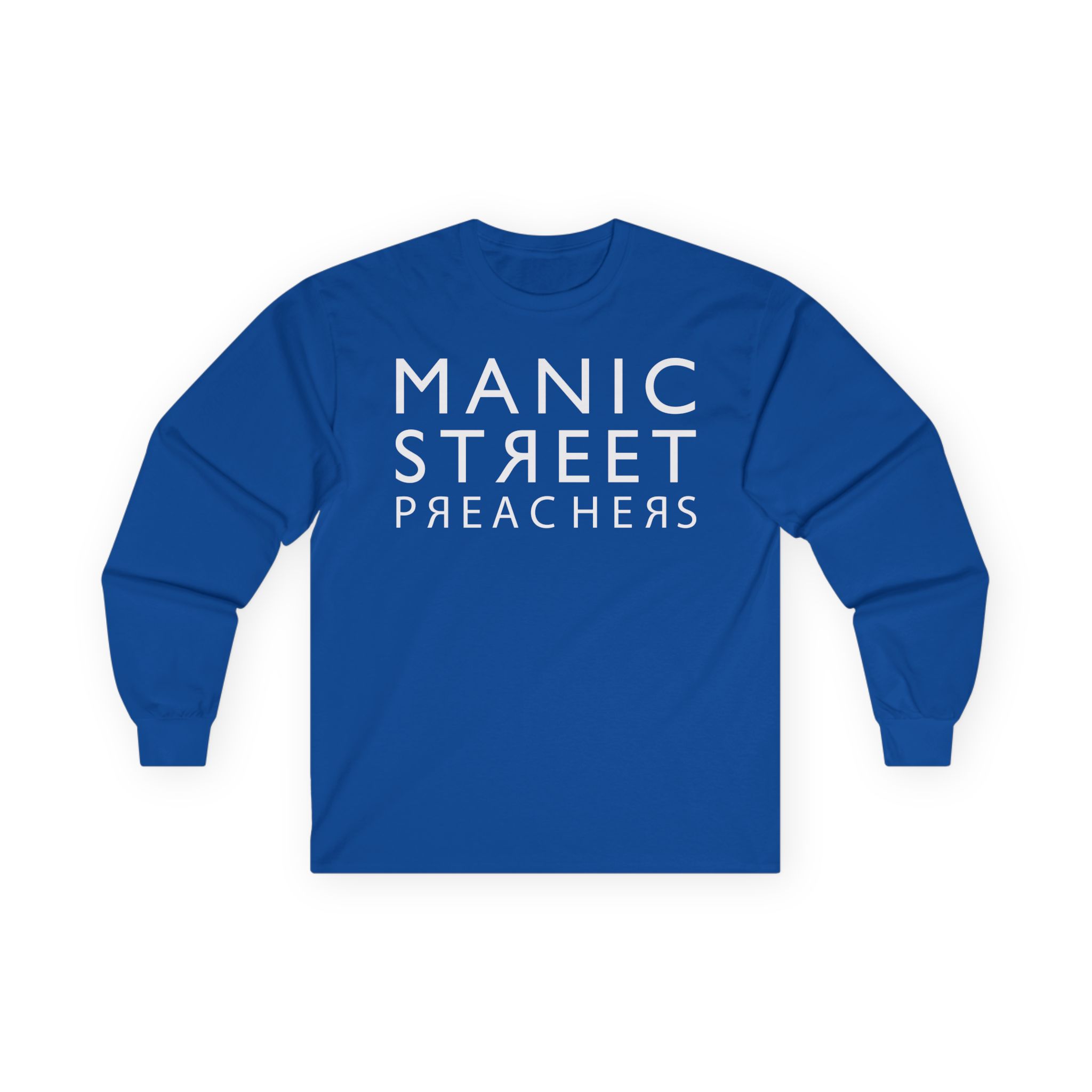 Manic Street Preachers Reversed Logo Unisex Ultra Cotton Long Sleeve Tee