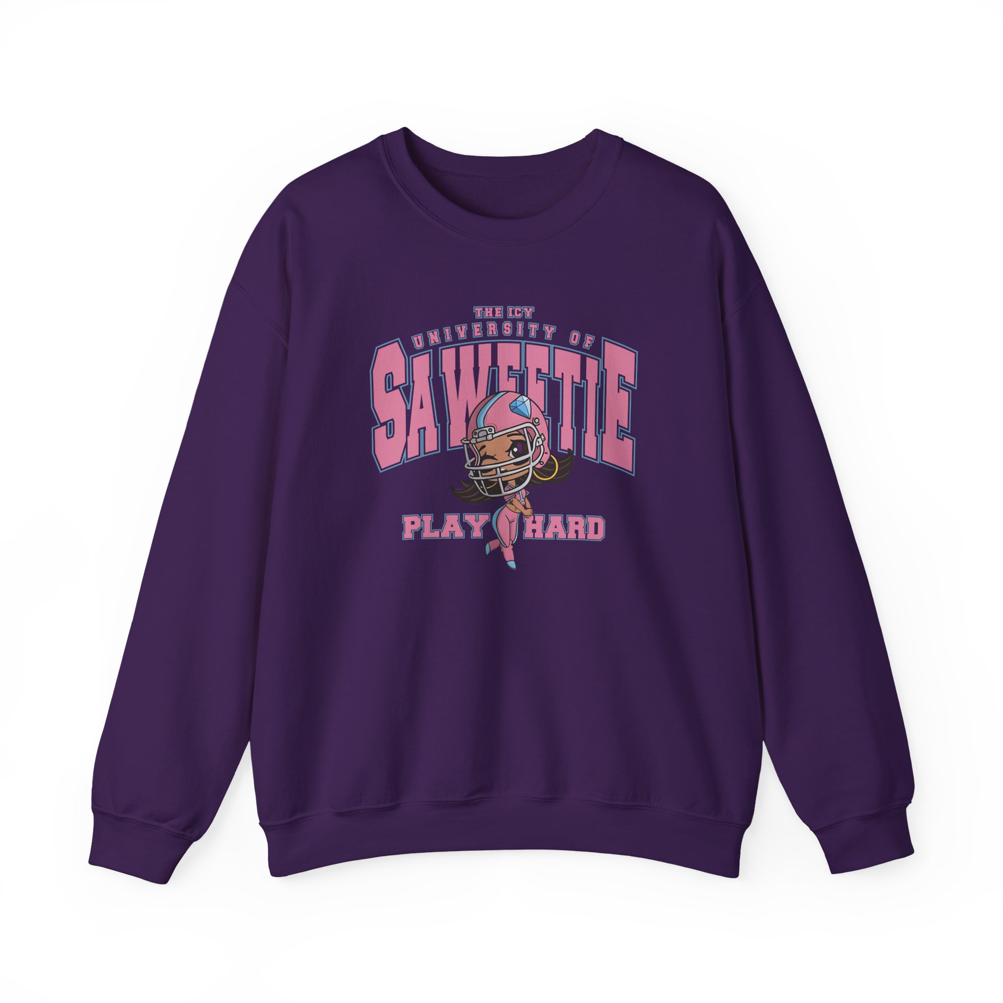 Saweetie the Icy University Unisex Heavy Blend Crewneck Sweatshirt