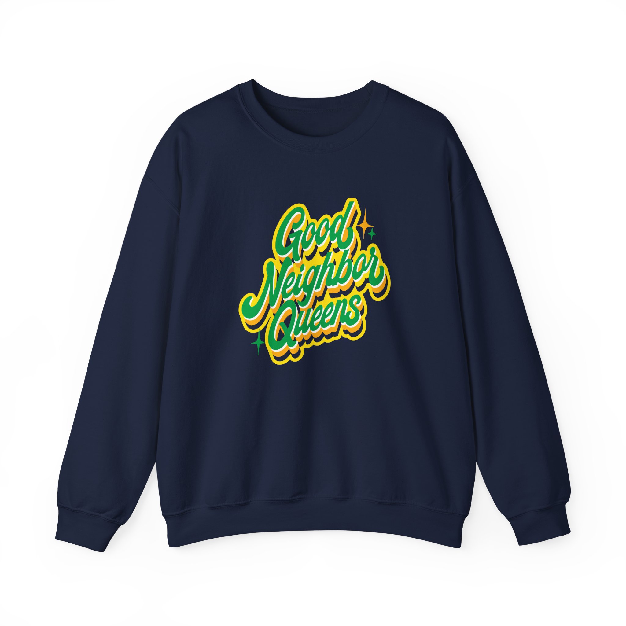 Good Neighbours Queens Unisex Heavy Blendâ„¢ Crewneck Sweatshirt