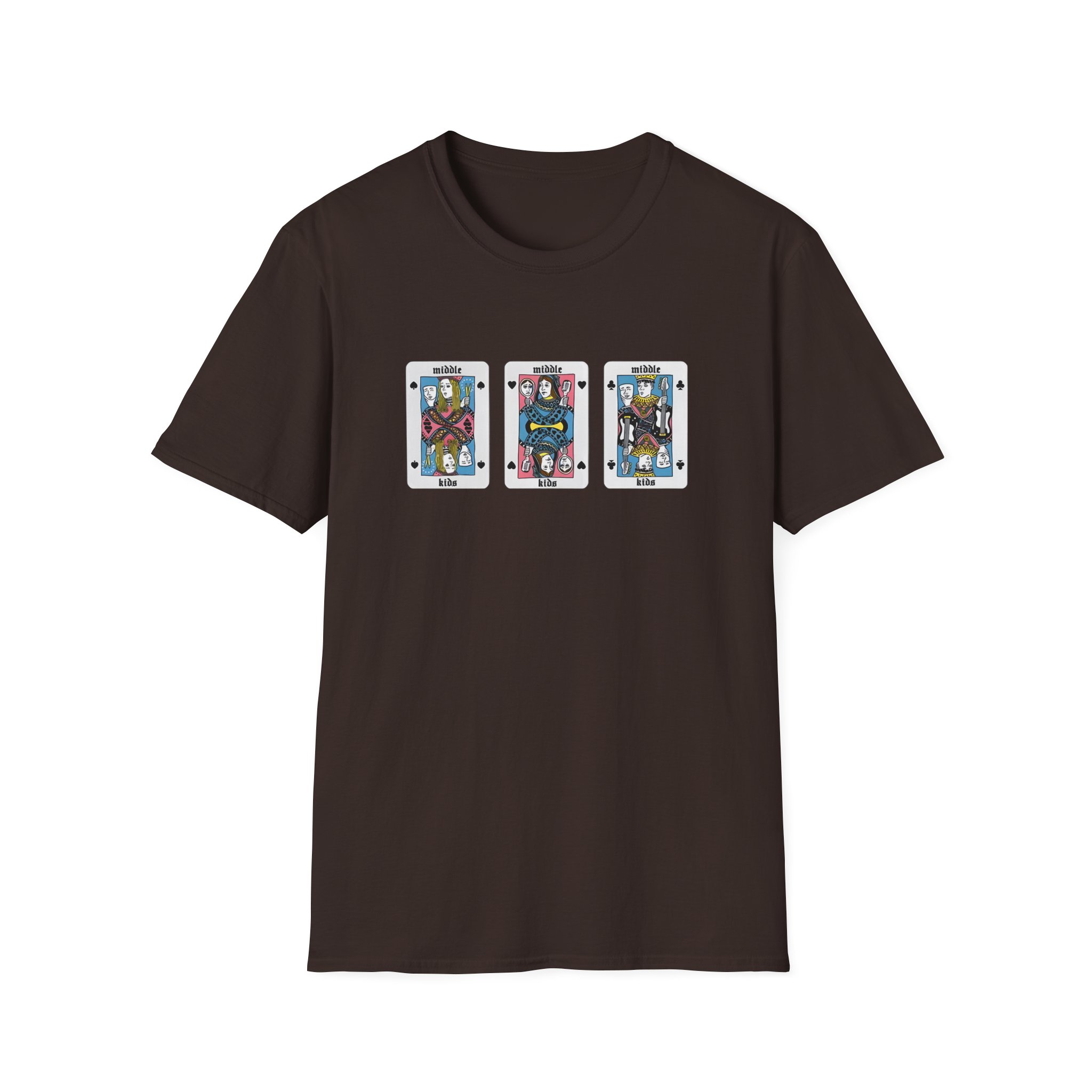 Middle Kids Playing Cards Unisex Softstyle T-Shirt