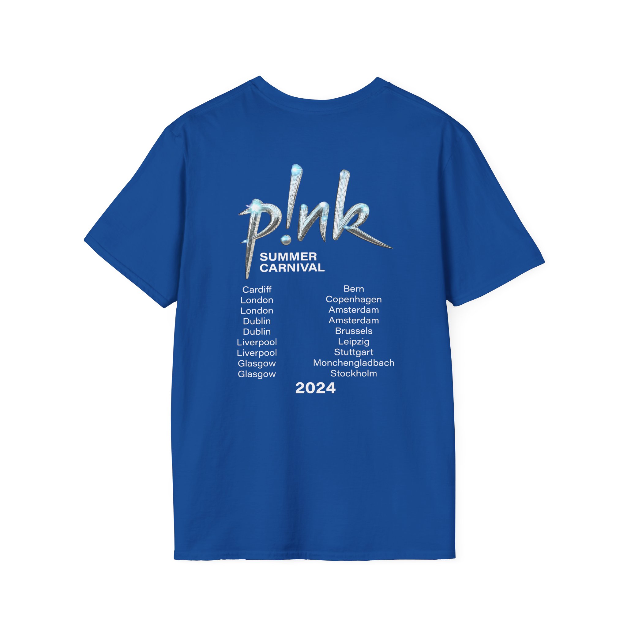 P!nk Split Tie Dye Unisex Softstyle T-Shirt