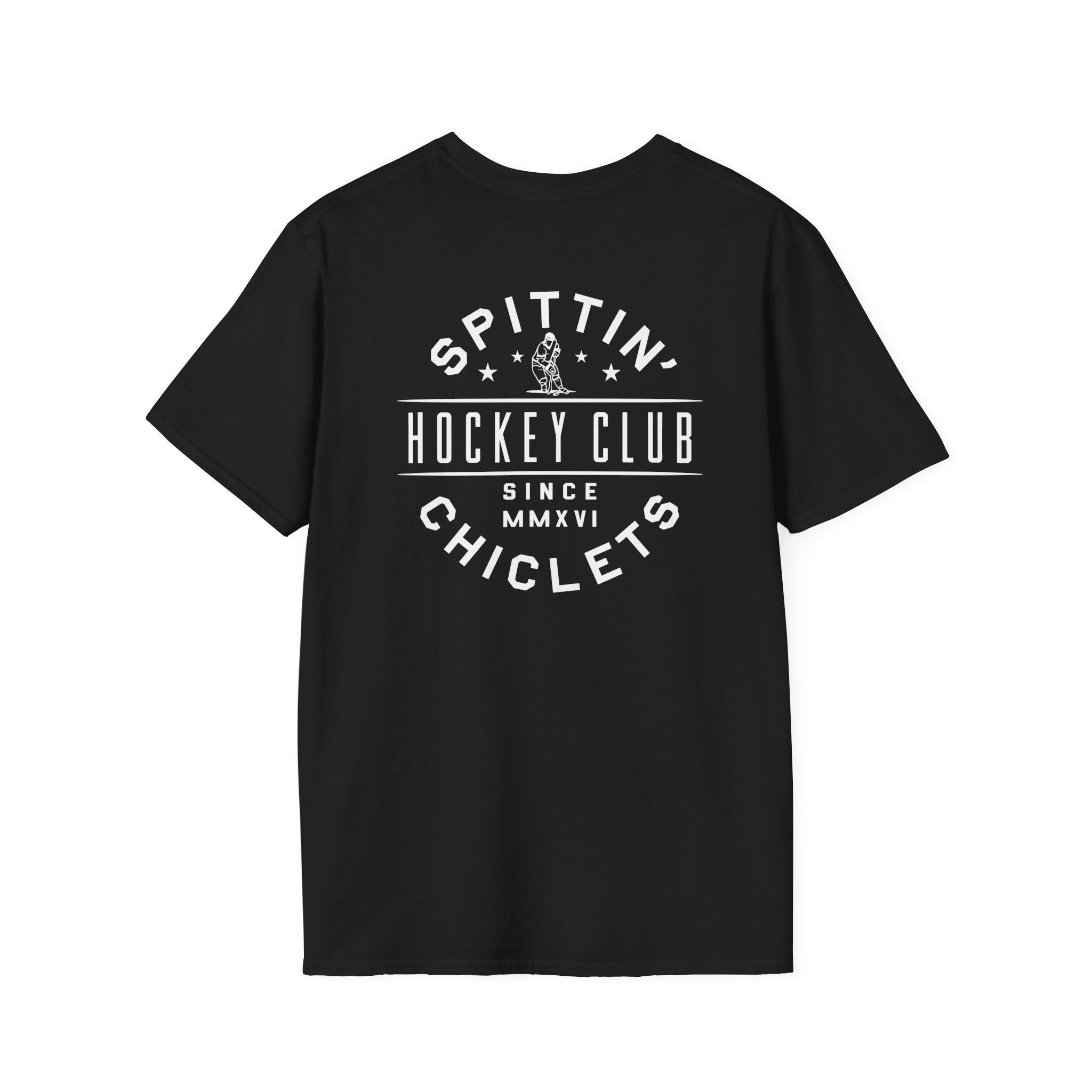 Spittin Chiclets Hockey Helmet Unisex Softstyle T-Shirt