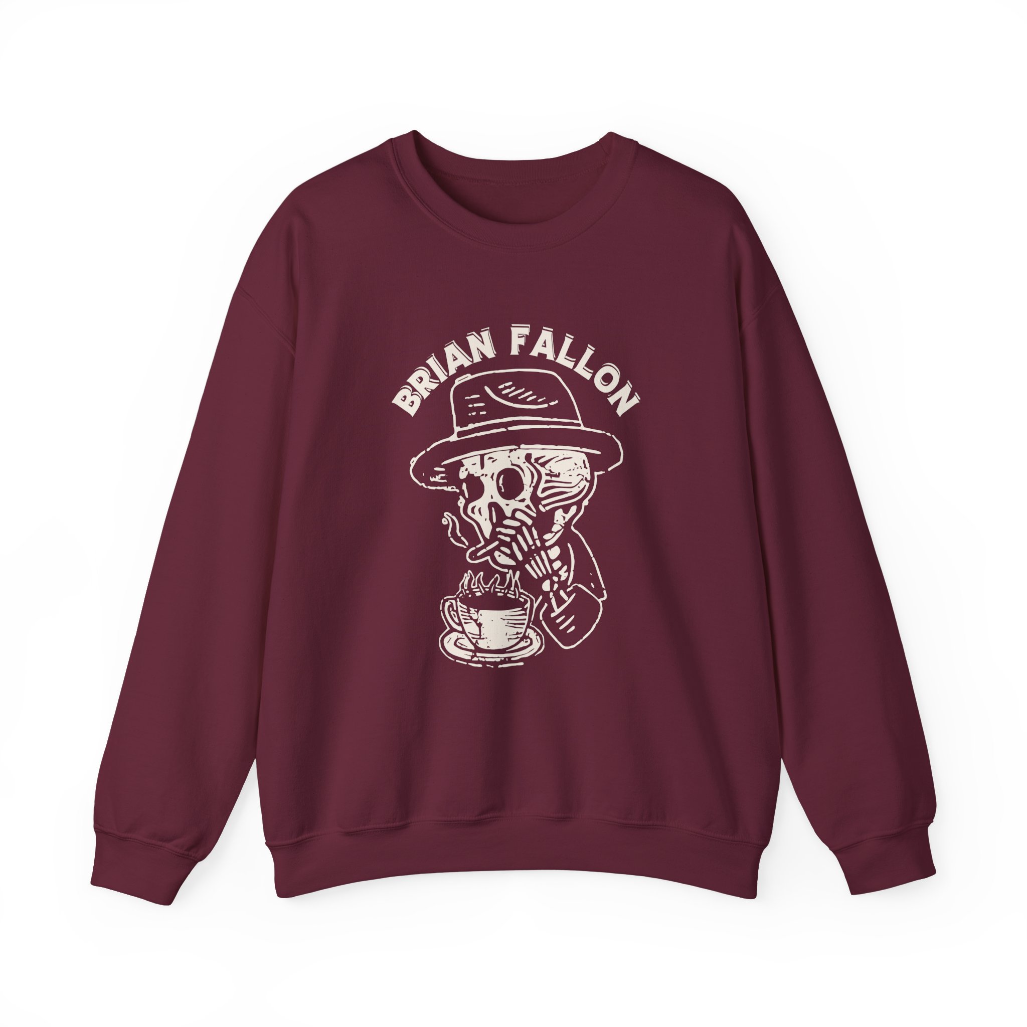 Brian Fallon Smoking Skeleton Unisex Heavy Blendâ„¢ Crewneck Sweatshirt