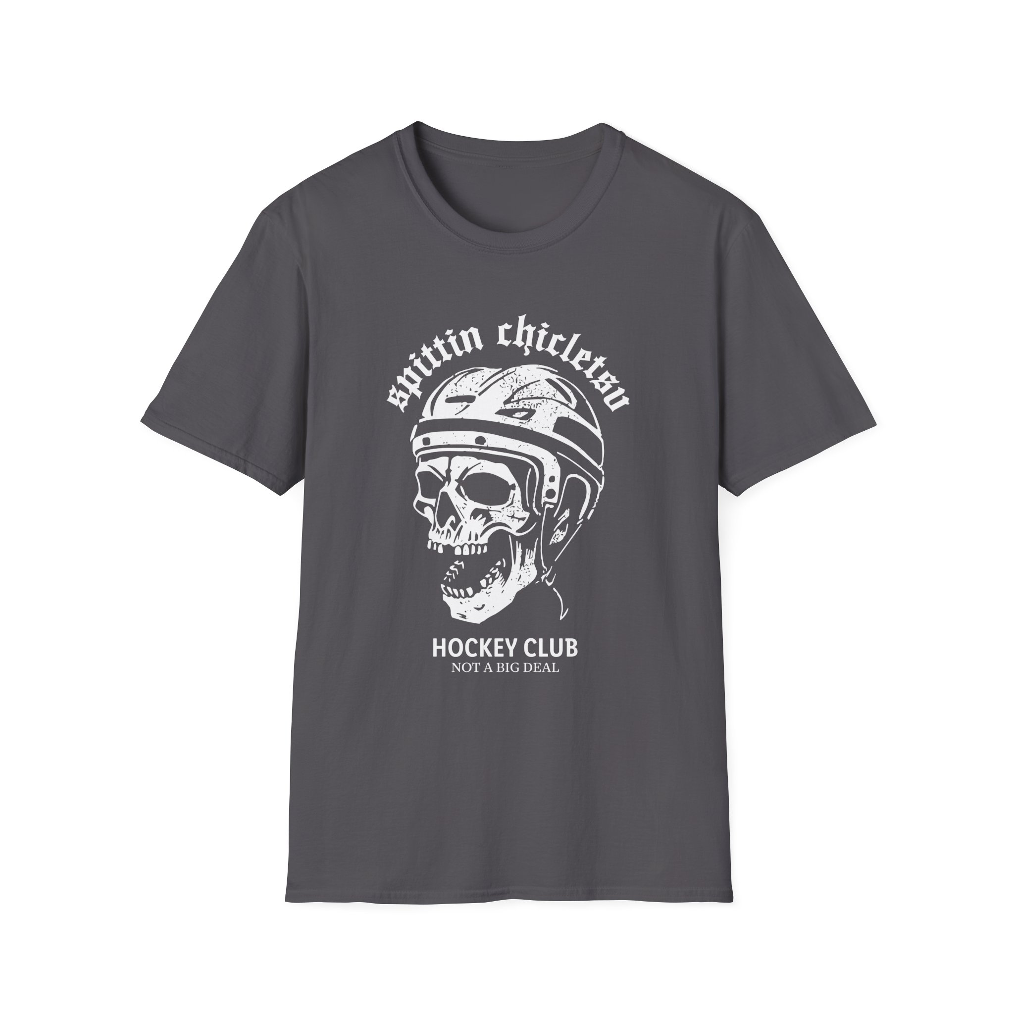 Spittin Chiclets Hockey Club Skul Unisex Softstyle T-Shirt
