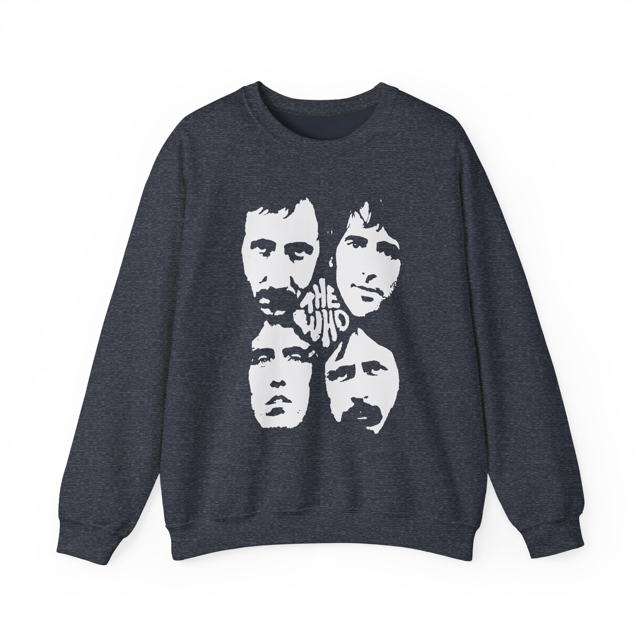 TW Distressed Four Faces Unisex Heavy Blendâ„¢ Crewneck Sweatshirt