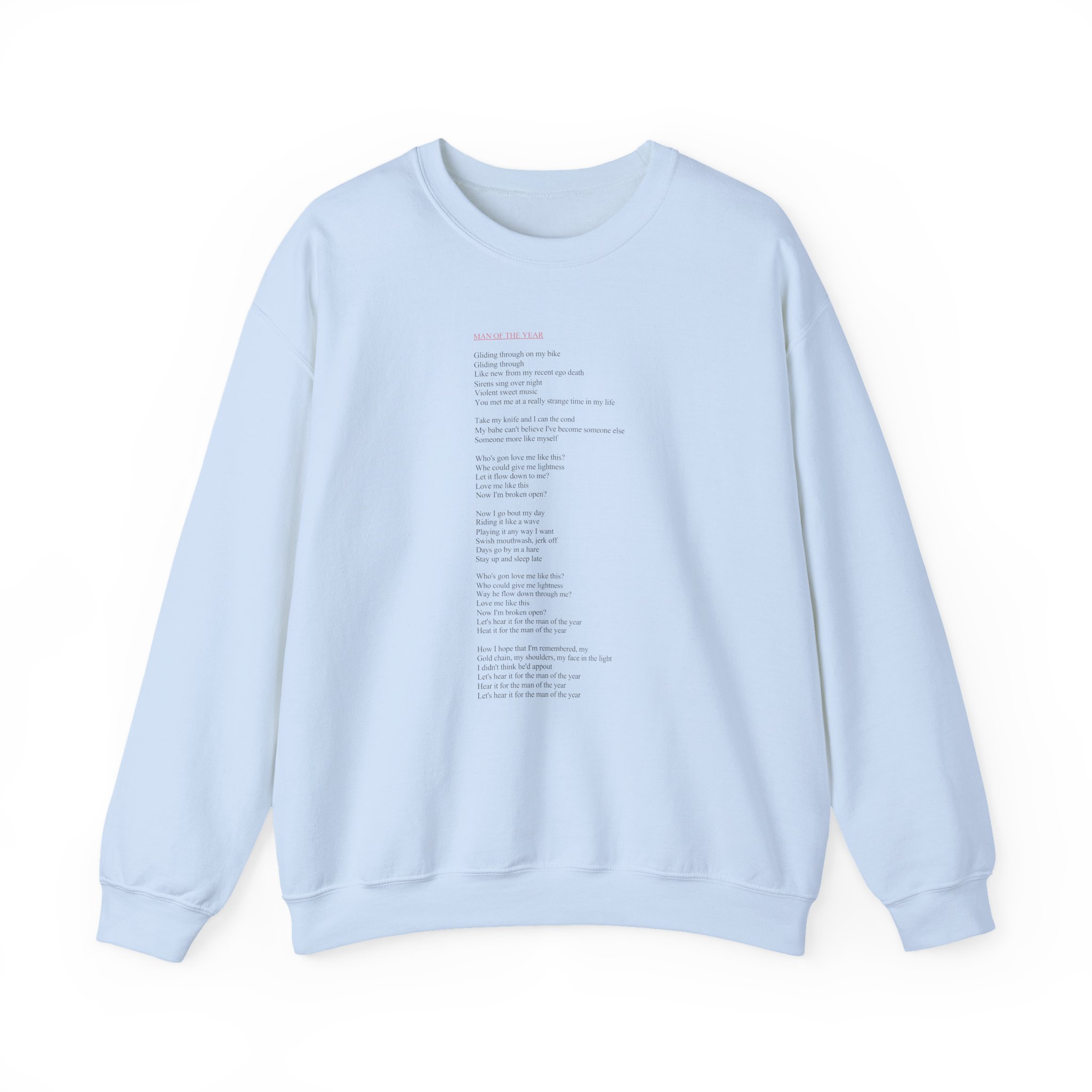 Lorde Moty Lyric Unisex Heavy Blendâ„¢ Crewneck Sweatshirt