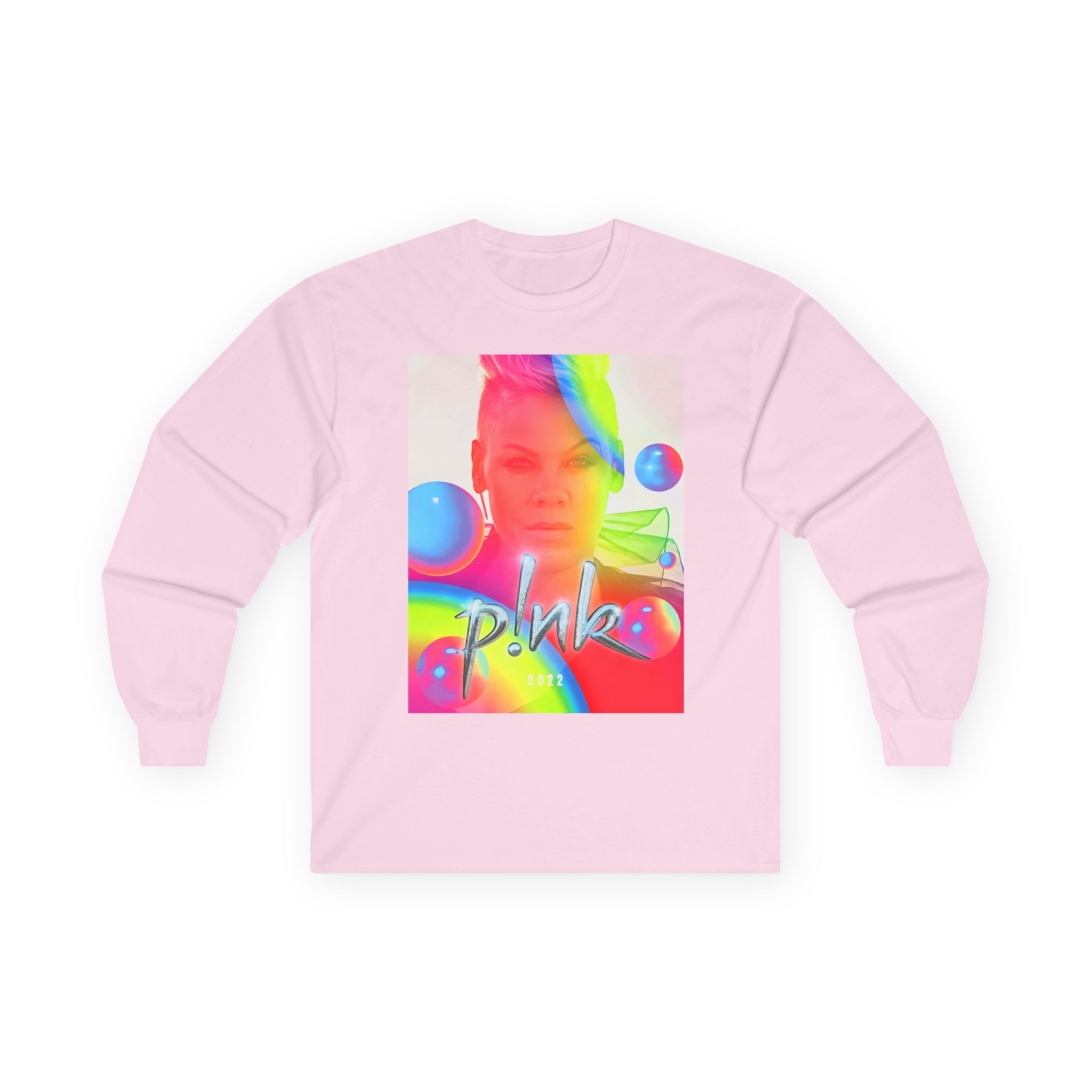 P!nk Summer 2022 Rainbow Unisex Ultra Cotton Long Sleeve Tee