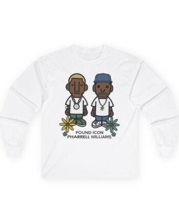 Pharrell Williams Found Icon Unisex Ultra Cotton Long Sleeve Tee
