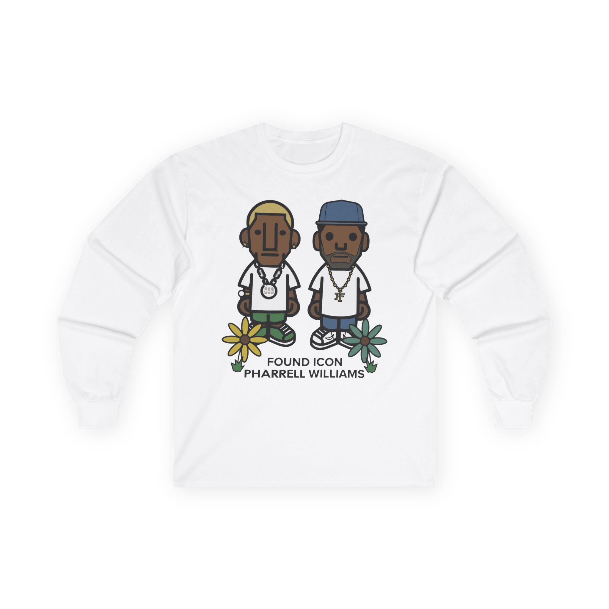 Pharrell Williams Found Icon Unisex Ultra Cotton Long Sleeve Tee