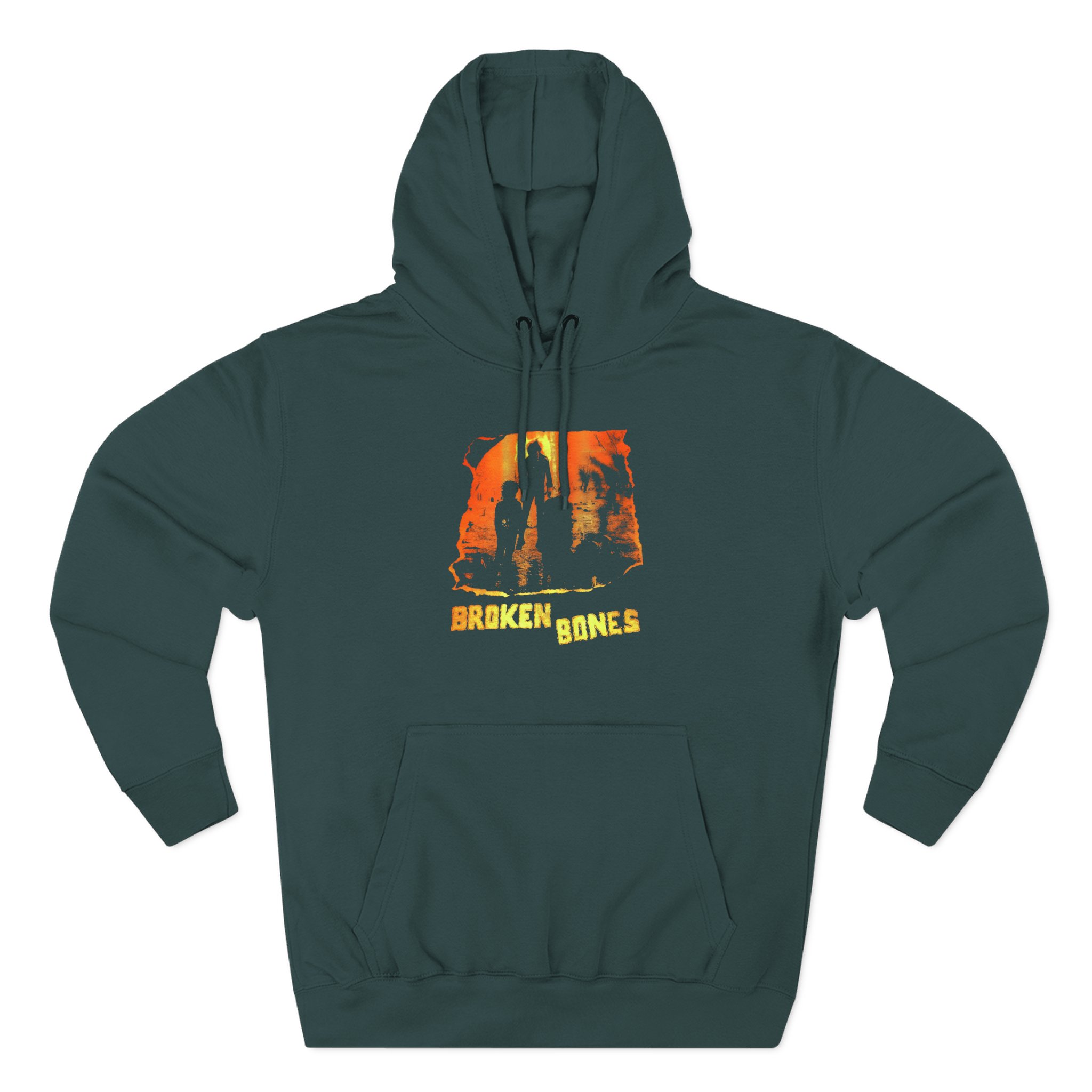 Broken Bones Three-Panel Fleece Hoodie