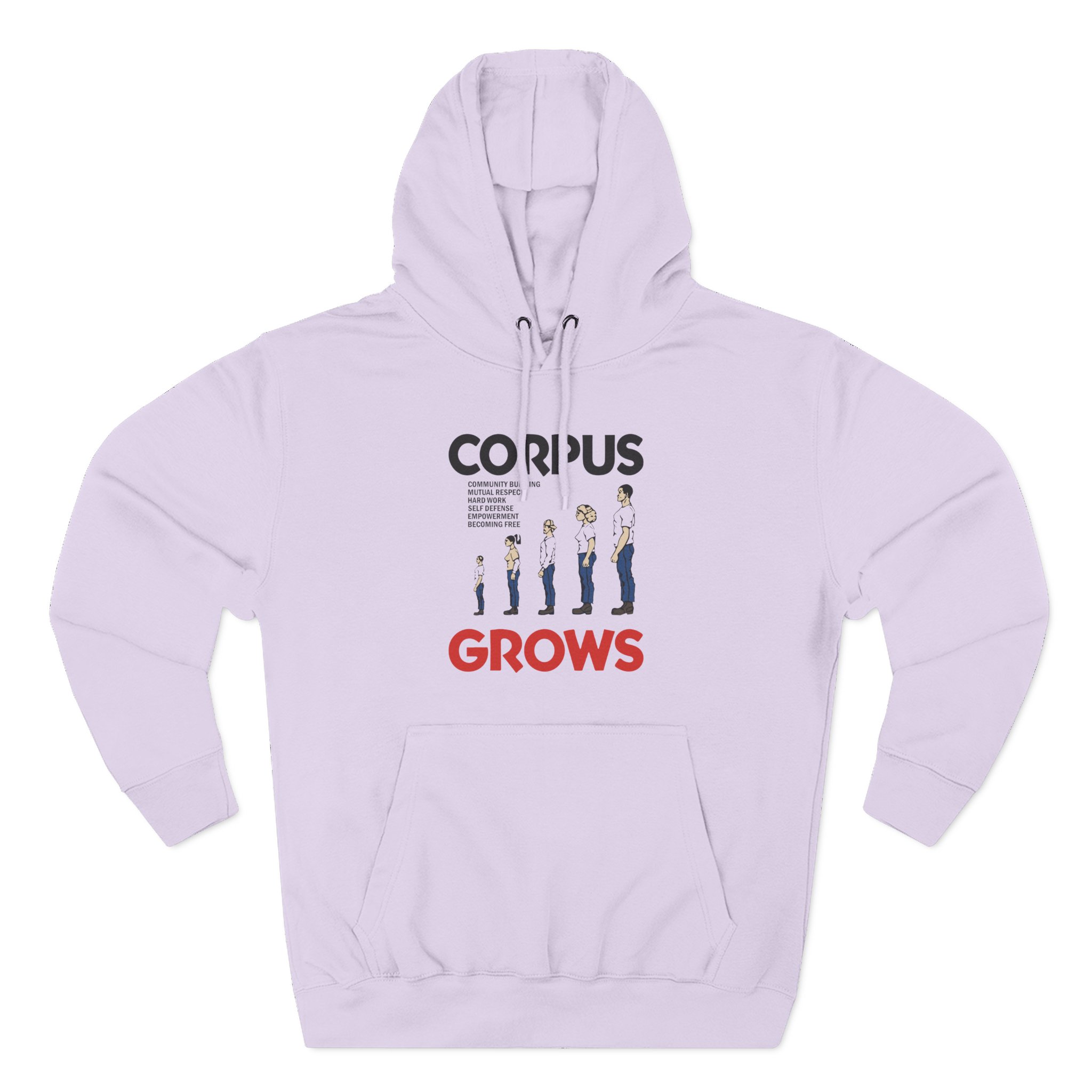 Show Me the Body Corpus Grows Three-Panel Fleece Hoodie