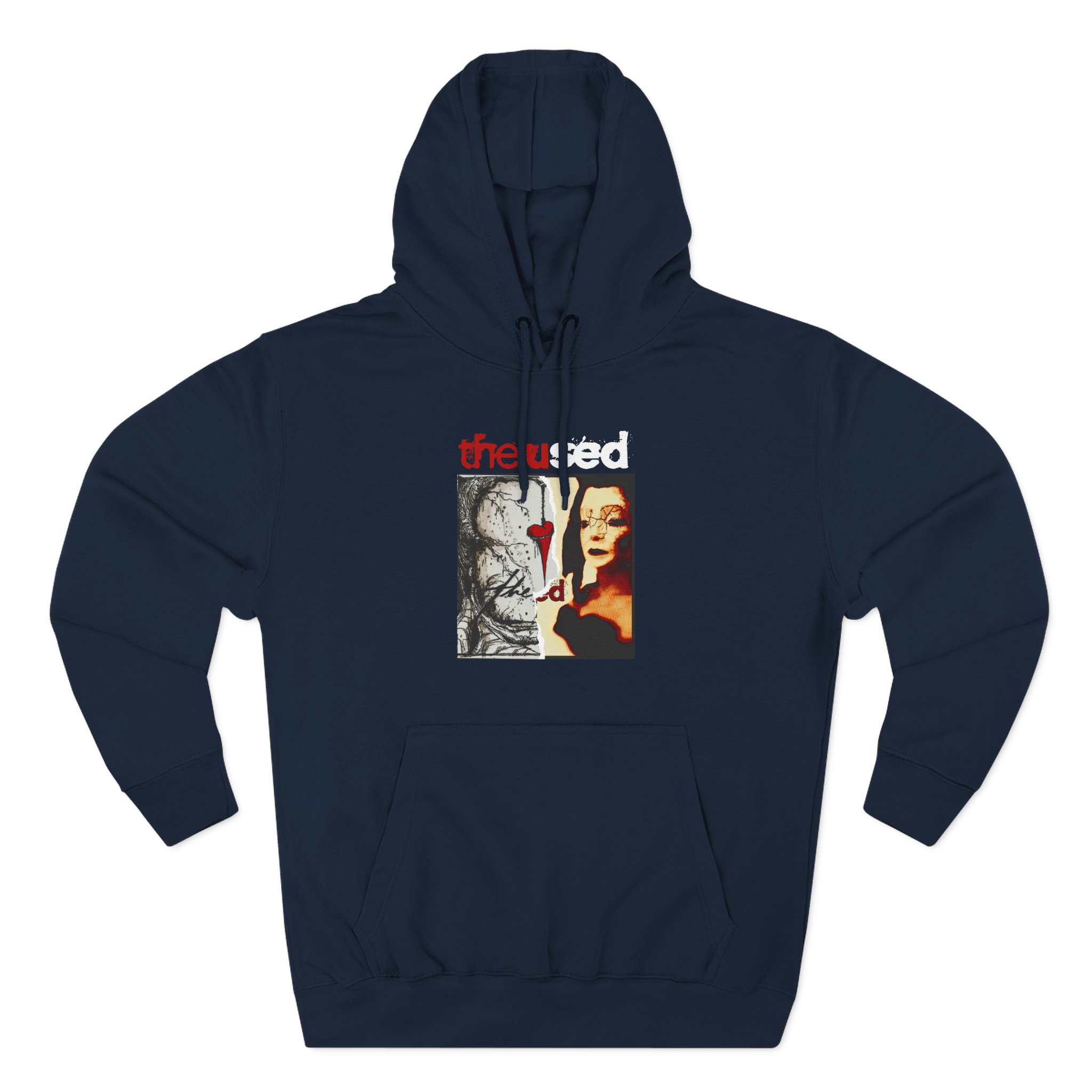 The Used Split Three-Panel Fleece Hoodie