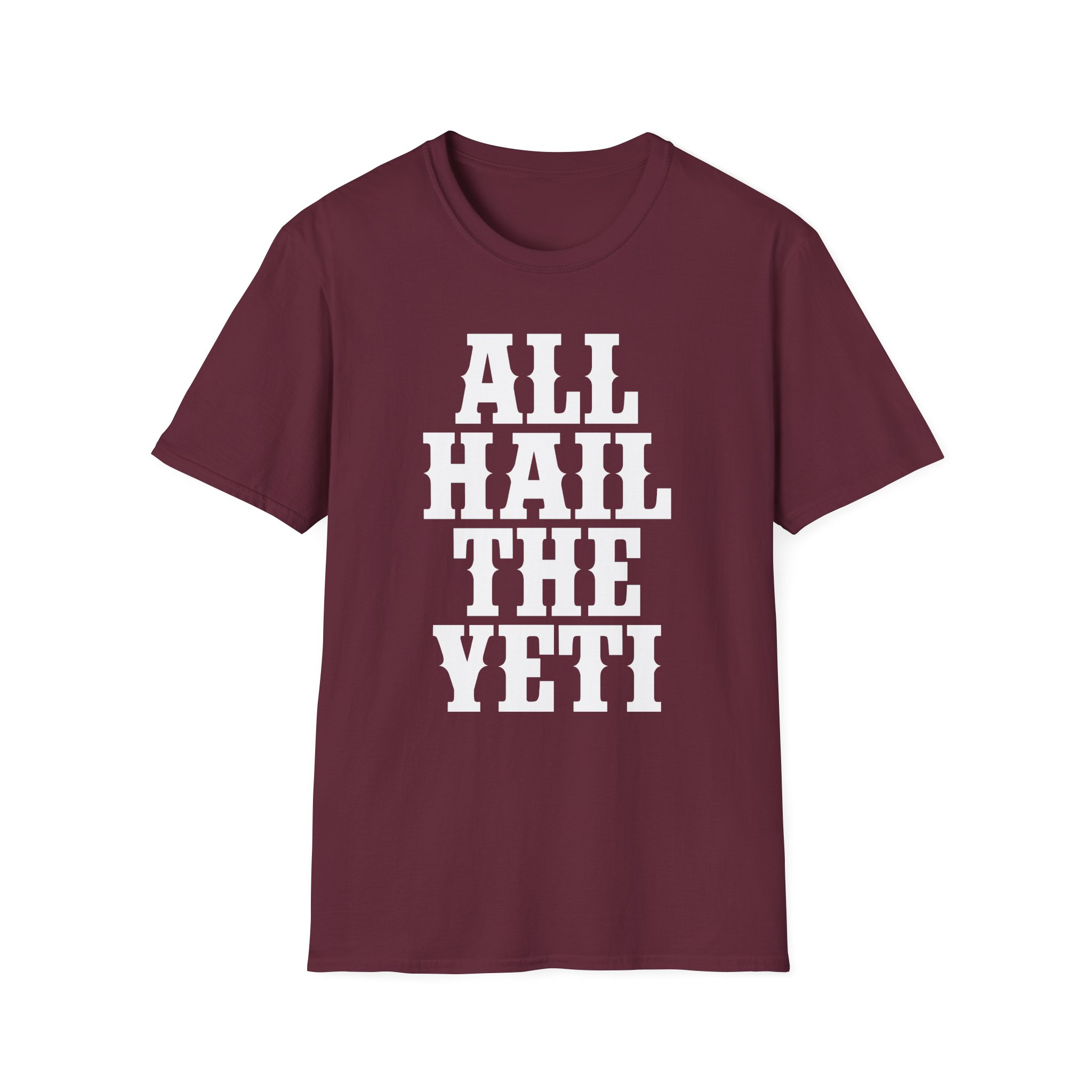 All Hail the Yeti Logo Unisex Softstyle T-Shirt