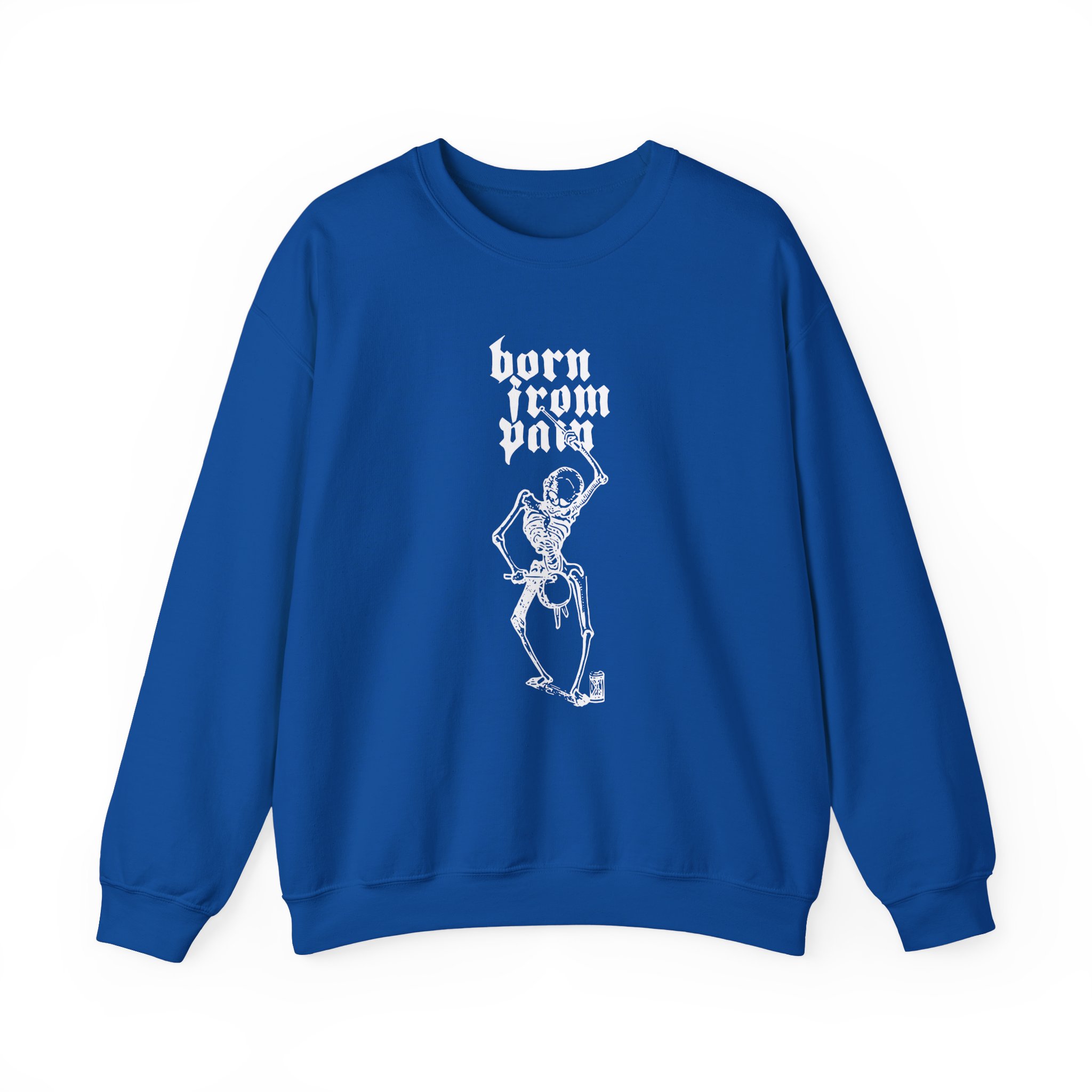Born From Pain Marching to the Beat of Death Unisex Heavy Blendâ„¢ Crewneck Sweatshirt