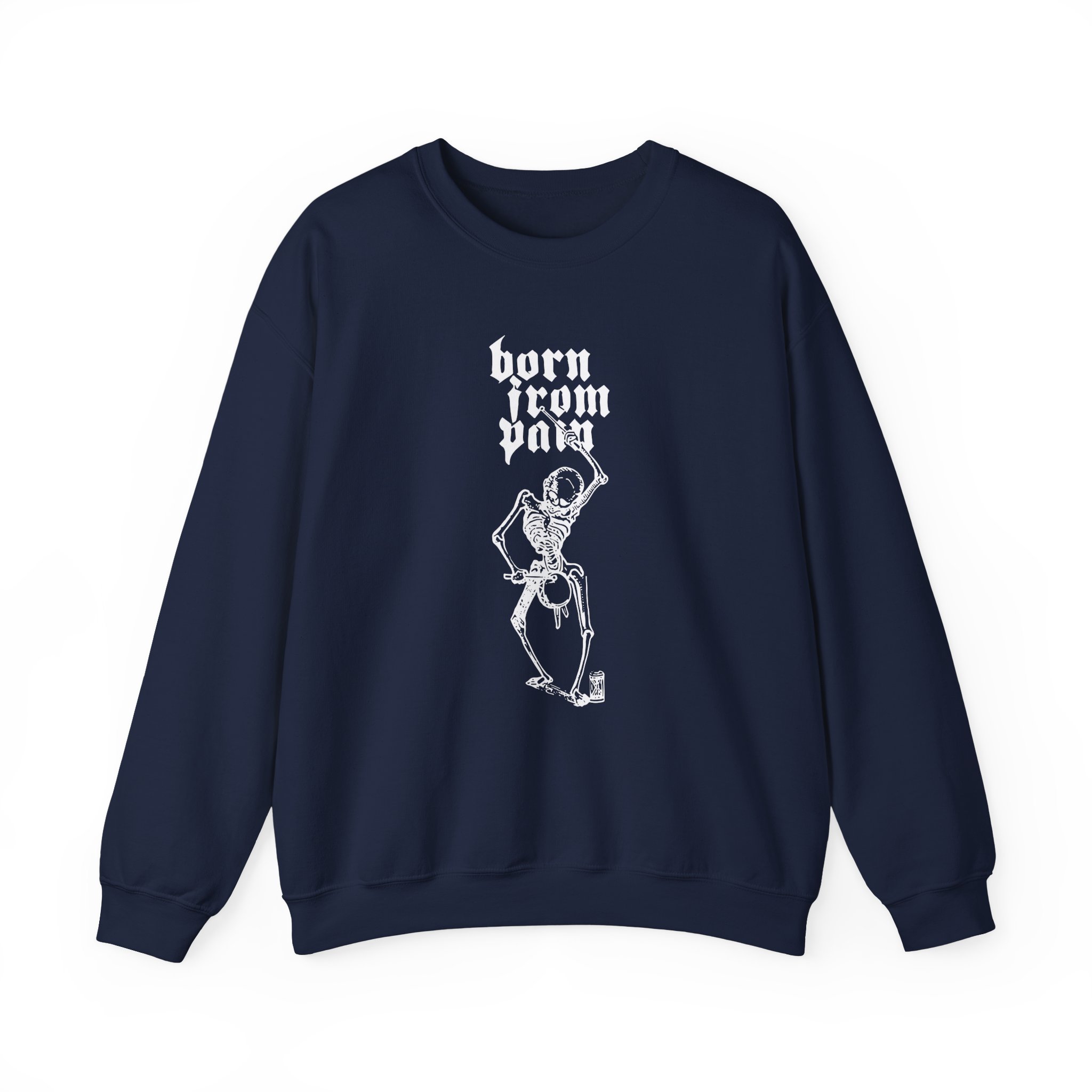 Born From Pain Marching to the Beat of Death Unisex Heavy Blendâ„¢ Crewneck Sweatshirt