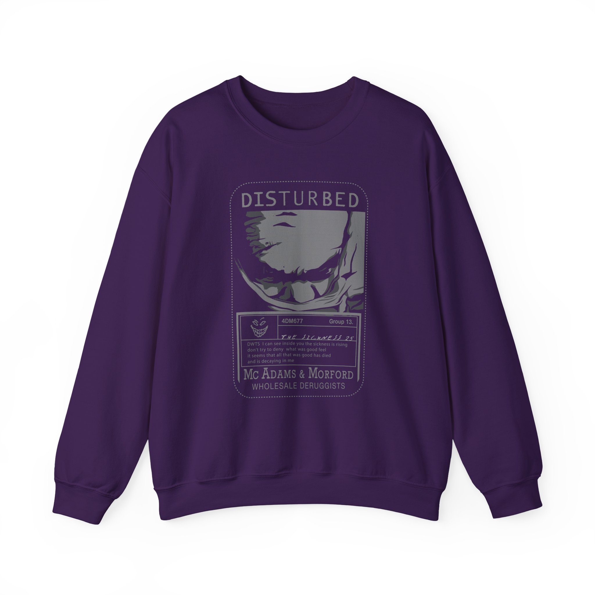 Disturbed Card Unisex Heavy Blendâ„¢ Crewneck Sweatshirt