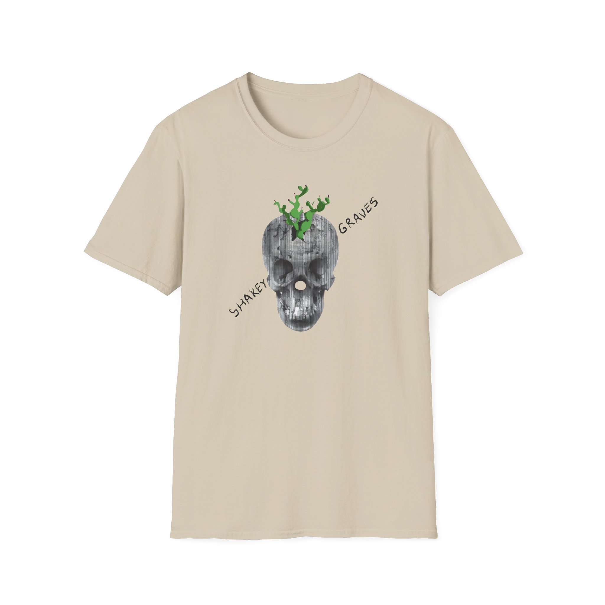 Shakey Graves Skull Unisex Softstyle T-Shirt