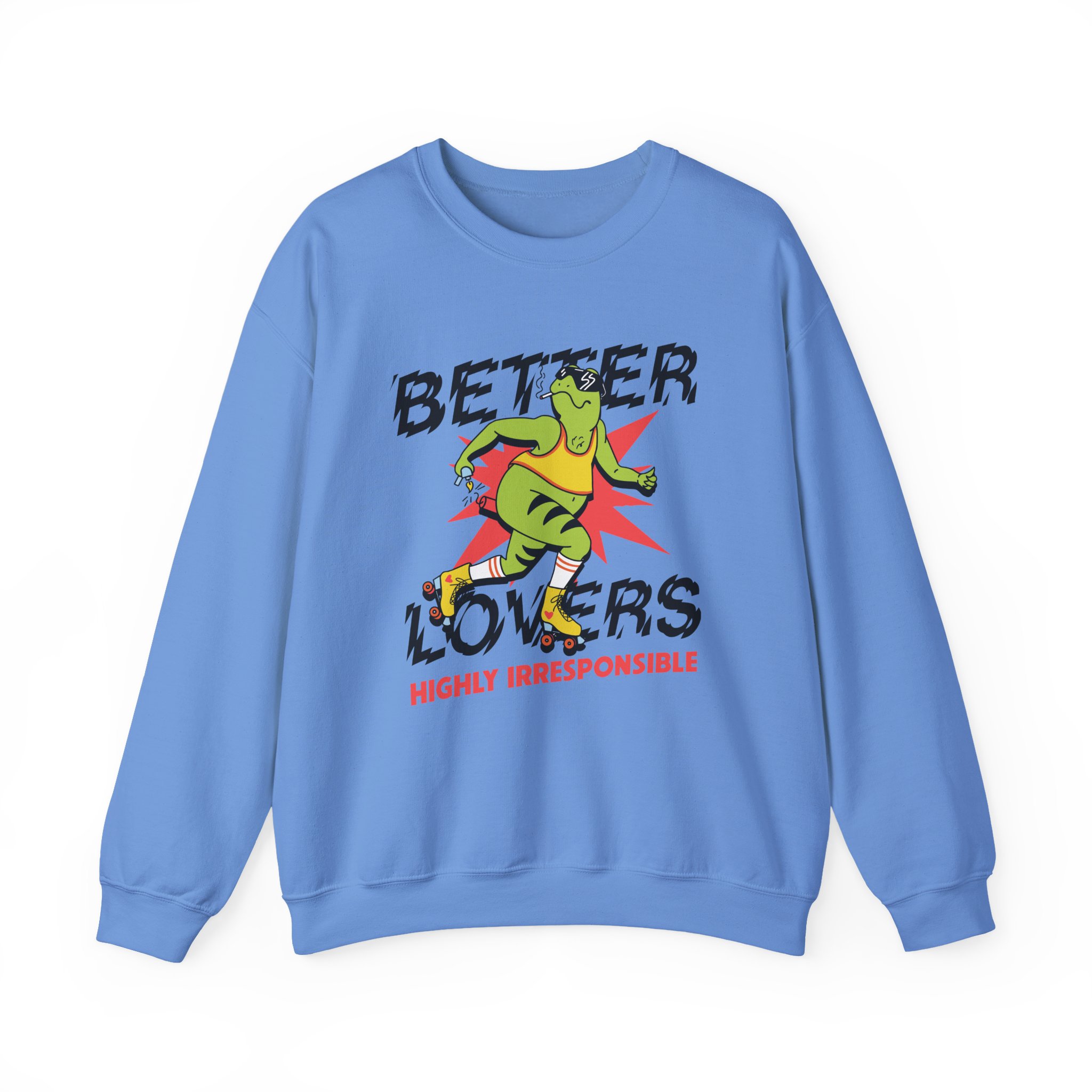 Better Lovers Skating Frog Unisex Heavy Blendâ„¢ Crewneck Sweatshirt