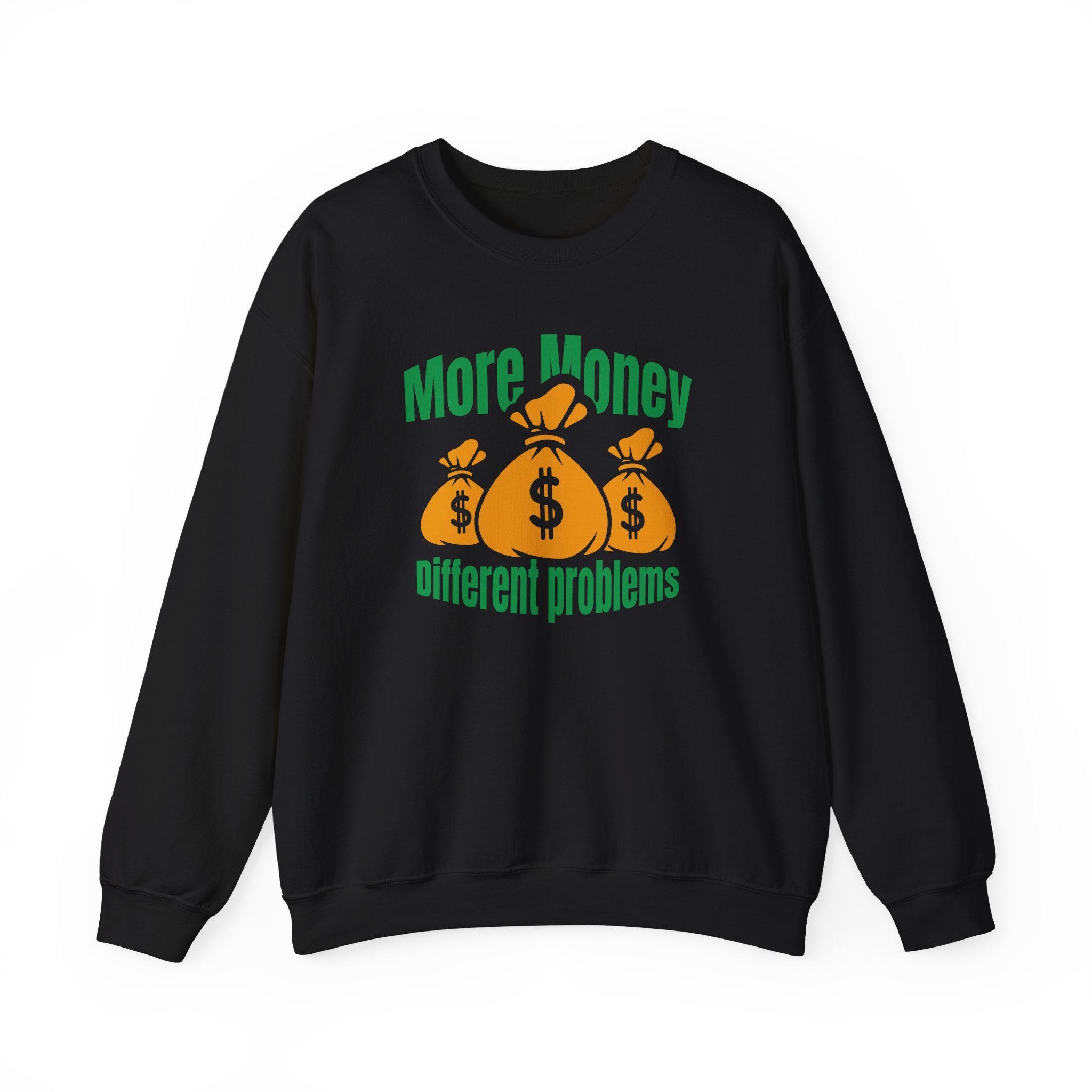 Aba and Preach More Money Different Problems Unisex Heavy Blendâ„¢ Crewneck Sweatshirt