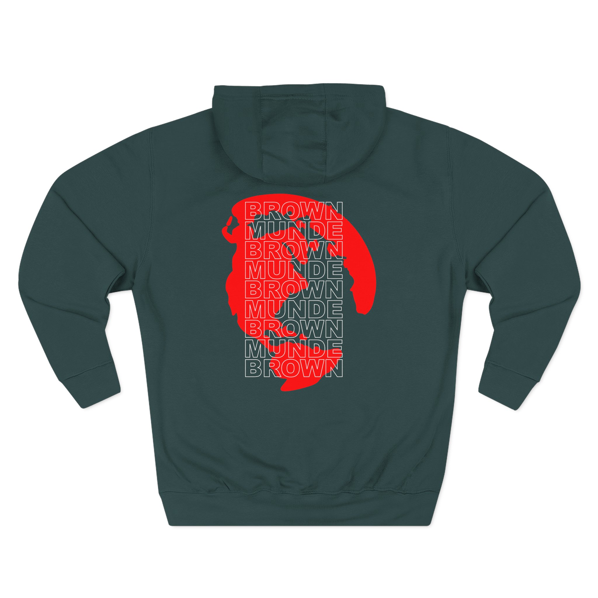 AP Dhillon Brown Munde Three-Panel Fleece Hoodie