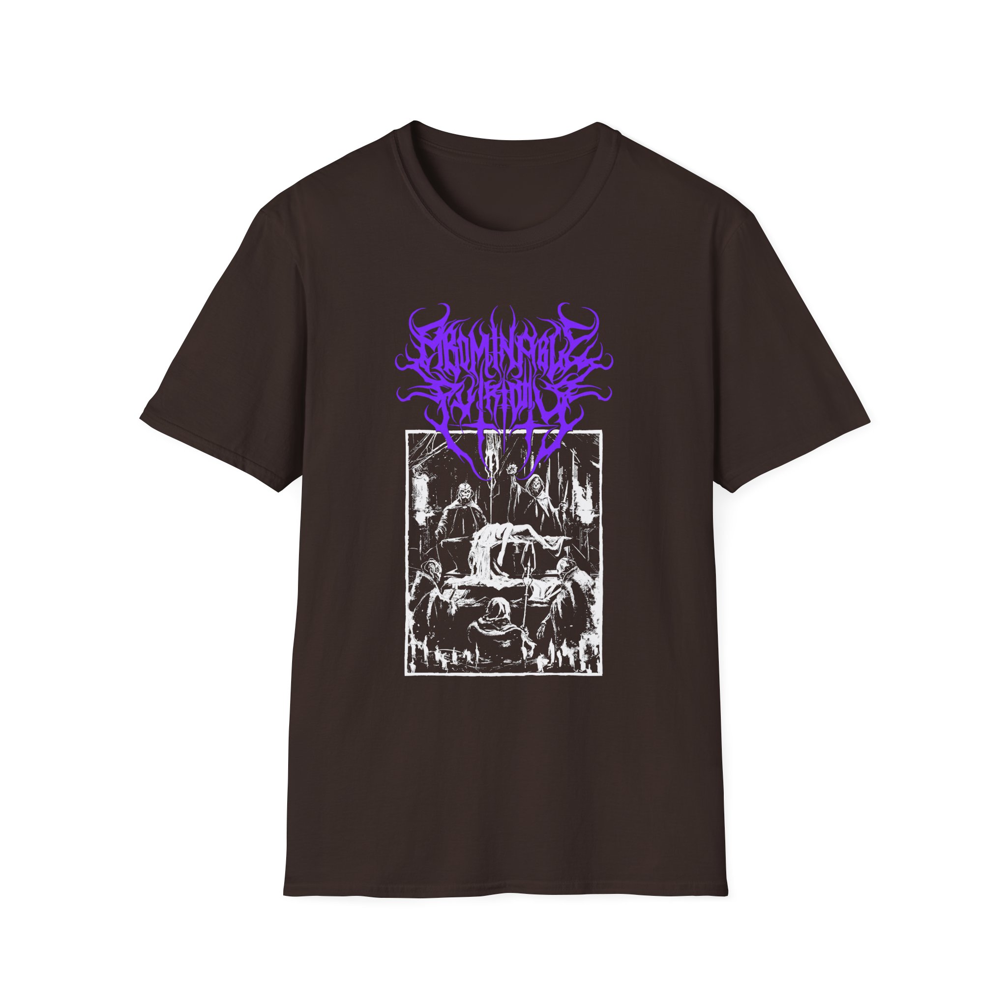 Abominable Putridity Digital Unholy Purple Logo Unisex Softstyle T-Shirt