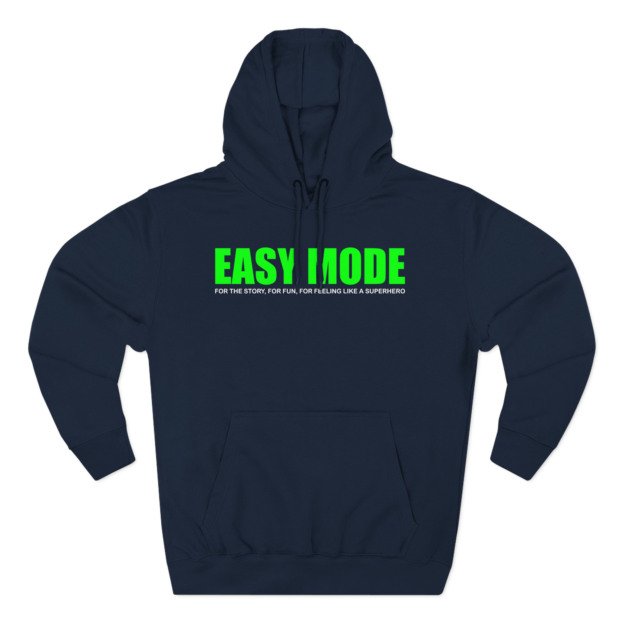 Mandjtv Easy Mode Three-Panel Fleece Hoodie