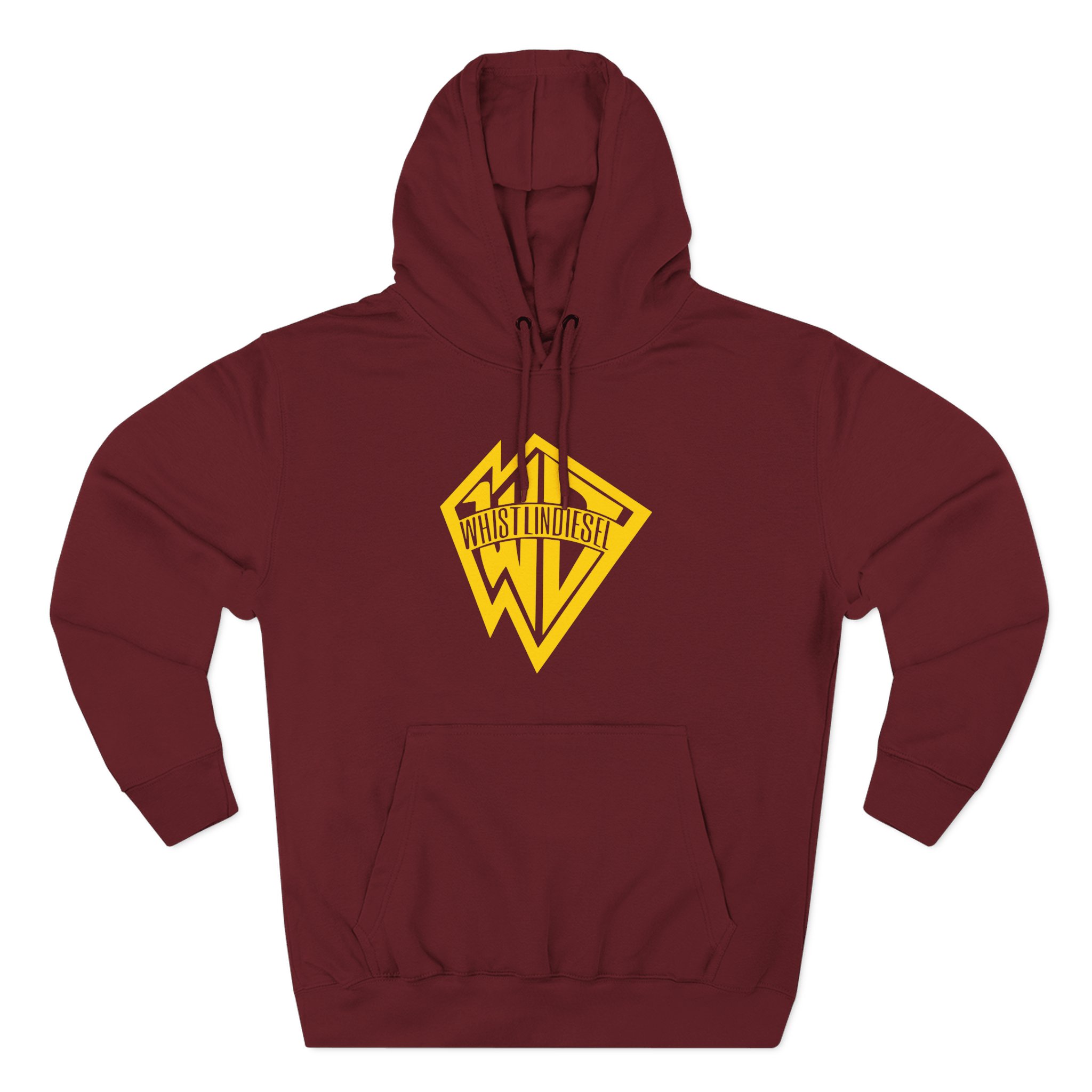 Whistlindiesel Gold Logo Three-Panel Fleece Hoodie