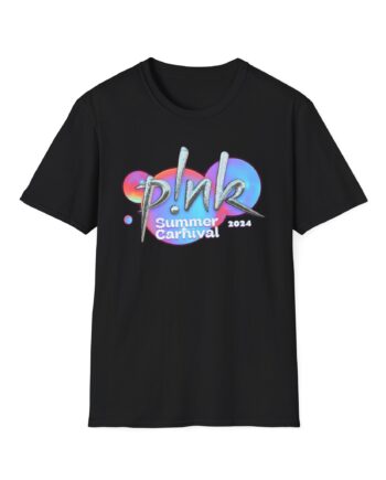 P!nk Split Tie Dye Unisex Softstyle T-Shirt