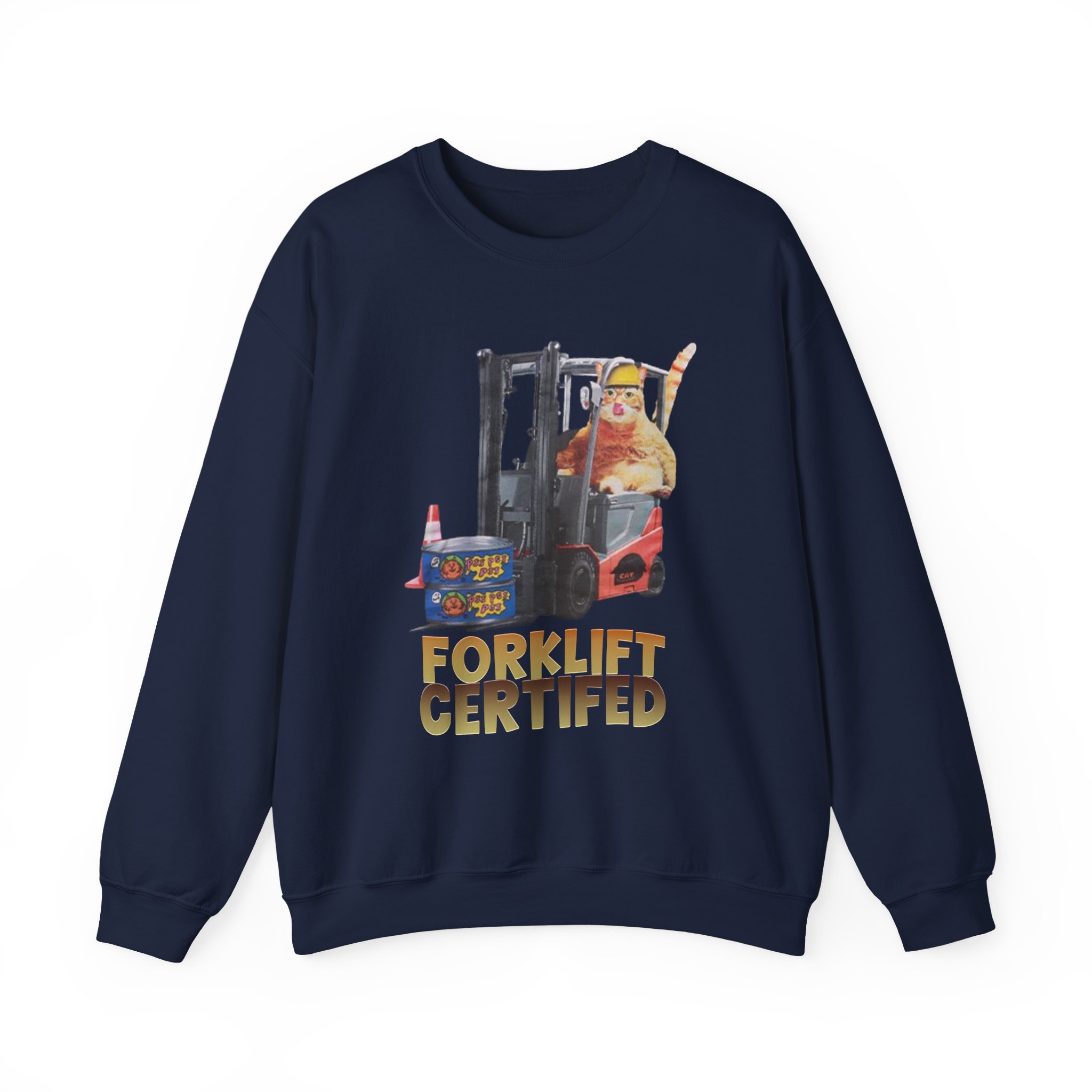 William Osman Forklift Certified Unisex Heavy Blendâ„¢ Crewneck Sweatshirt