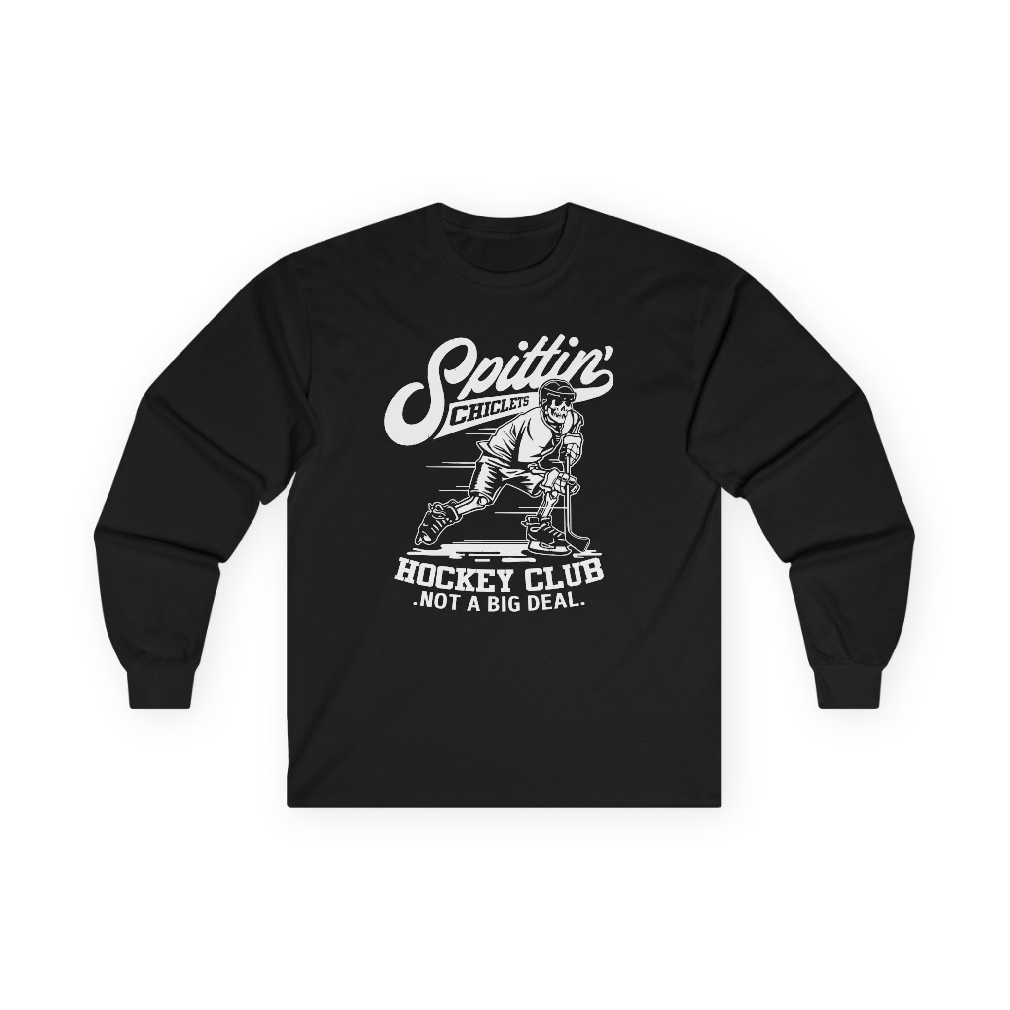 Spittin Chiclets Hockey Club Skul Unisex Ultra Cotton Long Sleeve Tee