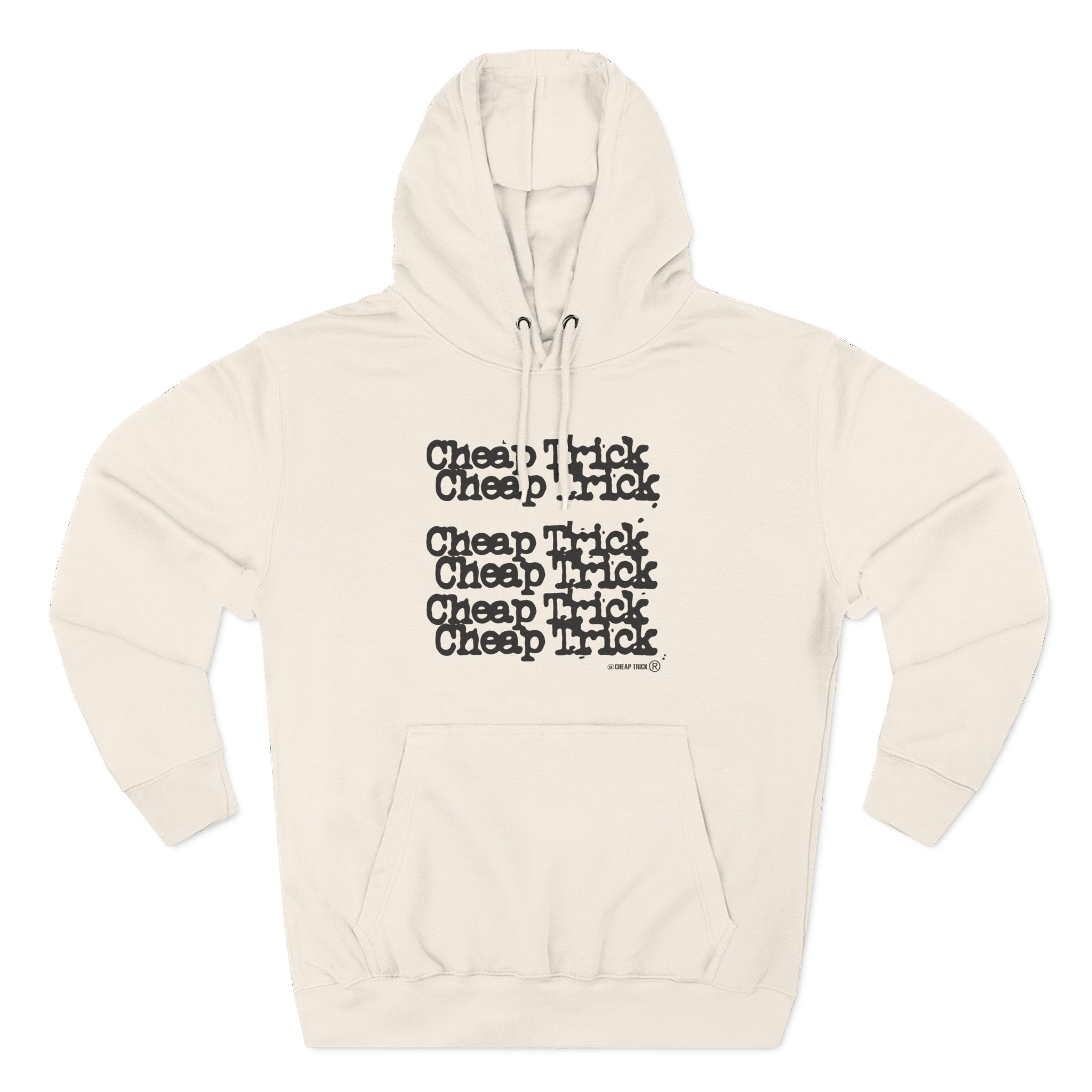 Cheap Trick Stacked Logo Three-Panel Fleece Hoodie