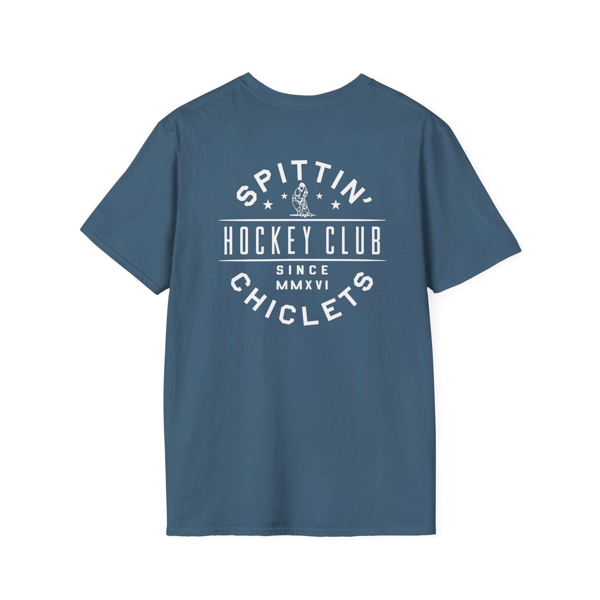 Spittin Chiclets Hockey Helmet Unisex Softstyle T-Shirt