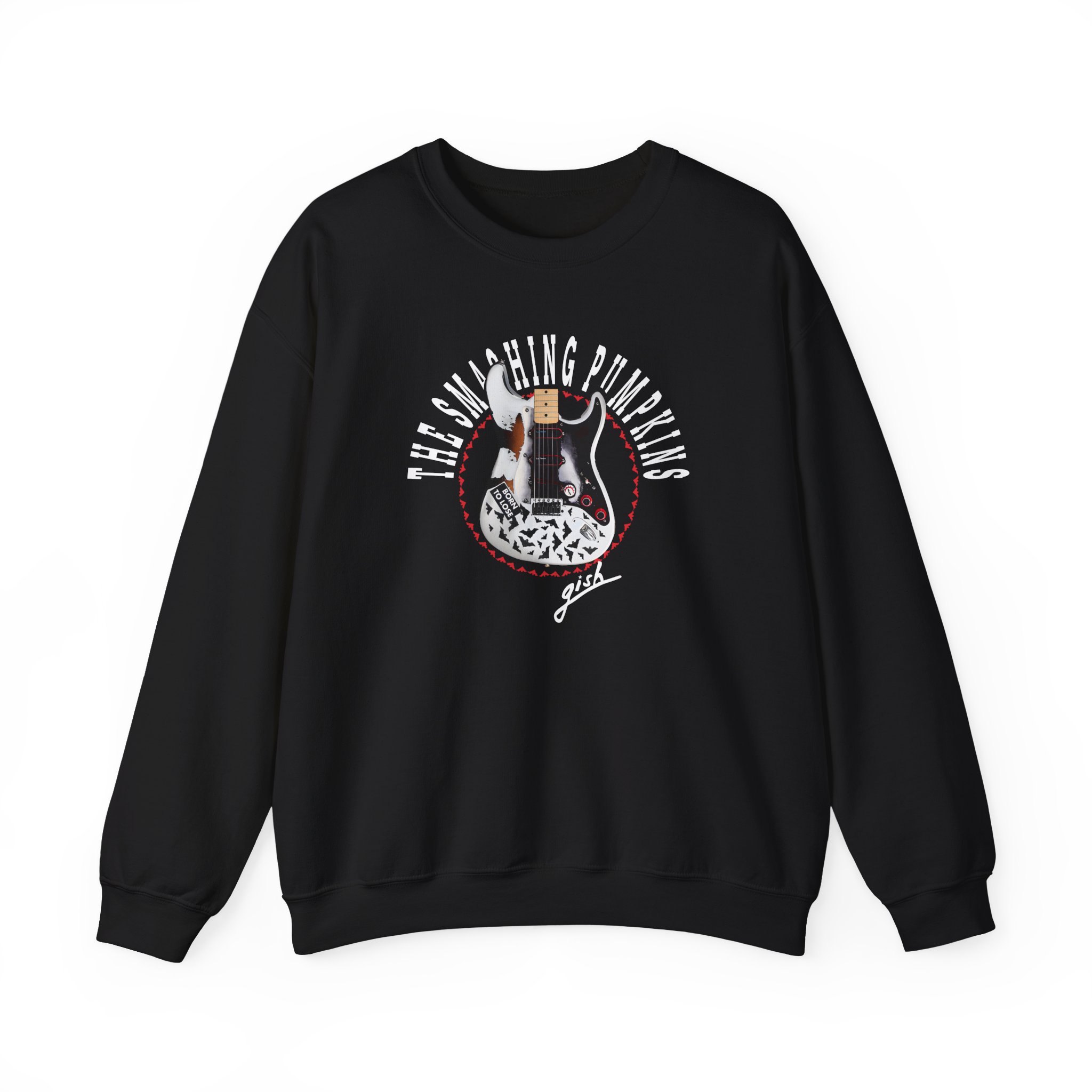 Billy Corgan Smashing Pumpkins Bat Strat Unisex Heavy Blendâ„¢ Crewneck Sweatshirt