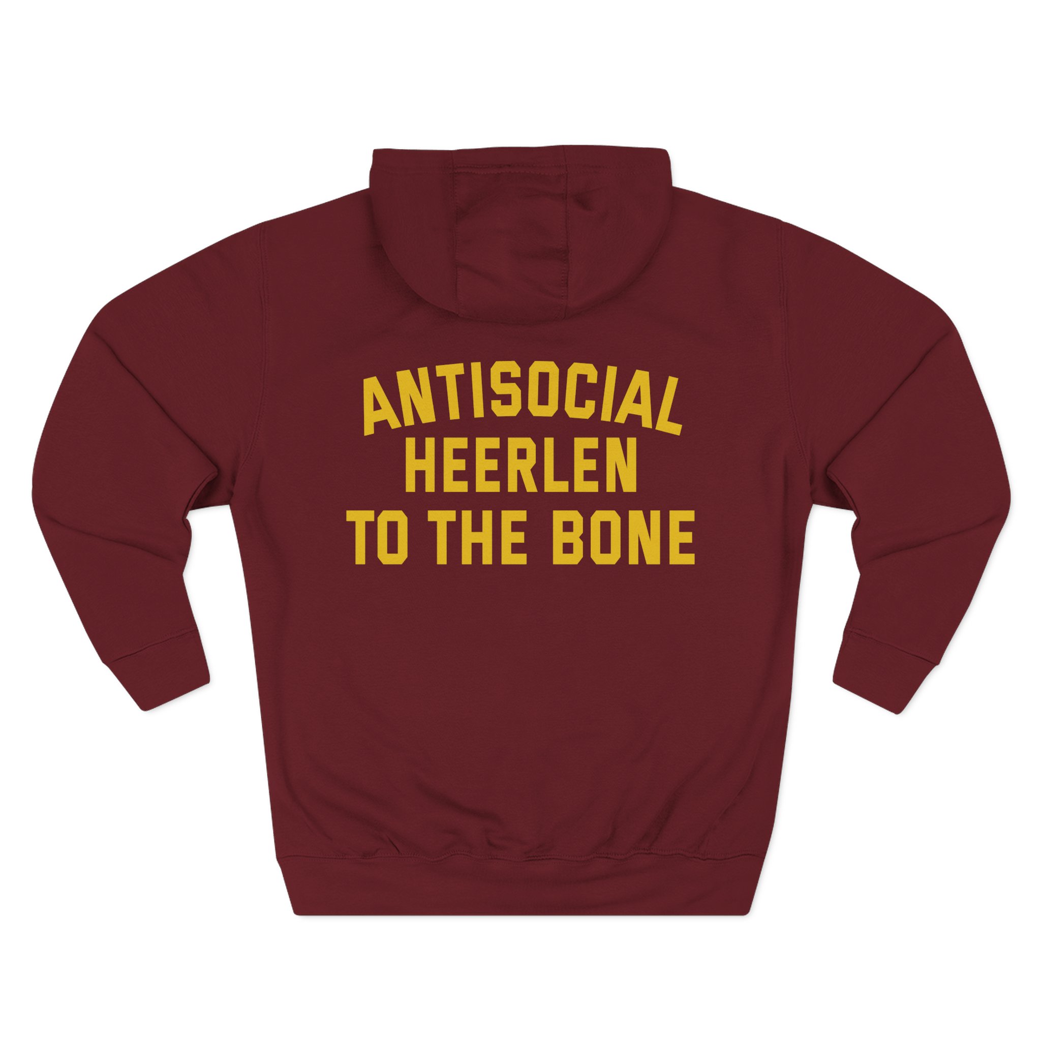 Born From Pain Antisocial Three-Panel Fleece Hoodie