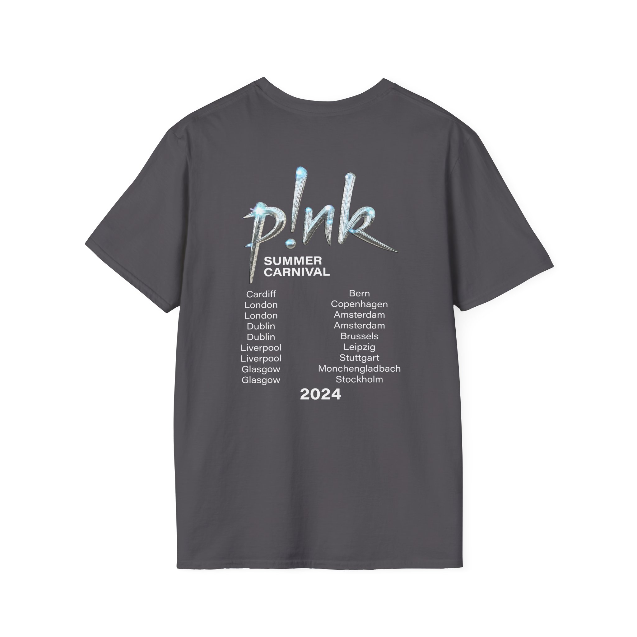P!nk Split Tie Dye Unisex Softstyle T-Shirt