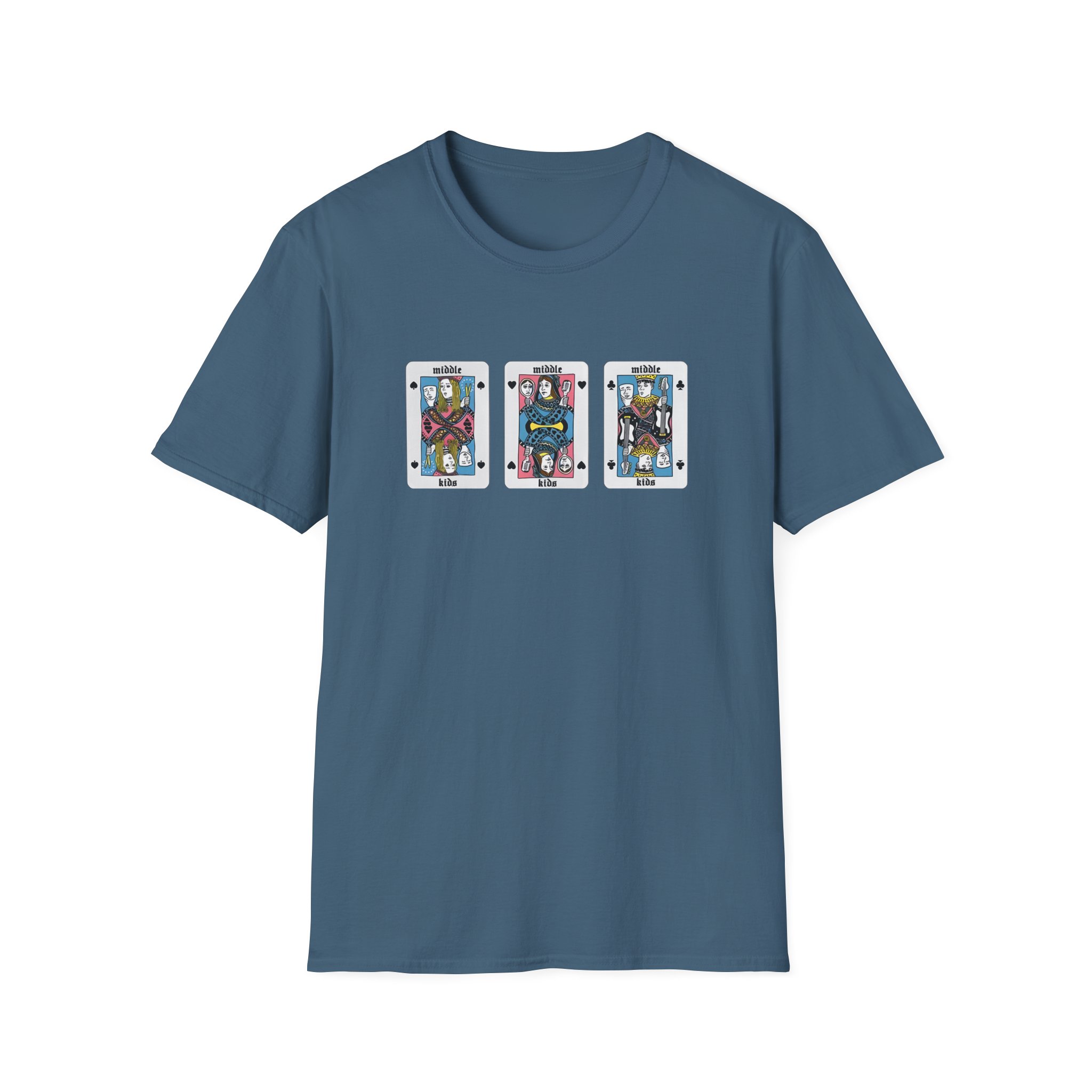 Middle Kids Playing Cards Unisex Softstyle T-Shirt