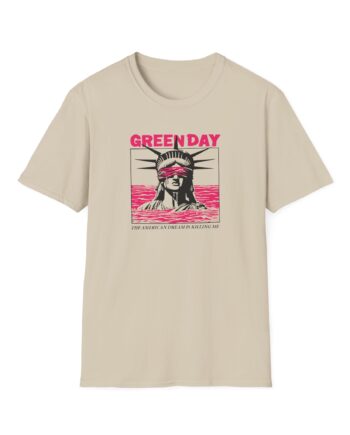 Green Day Lady Liberty Unisex Softstyle T-Shirt