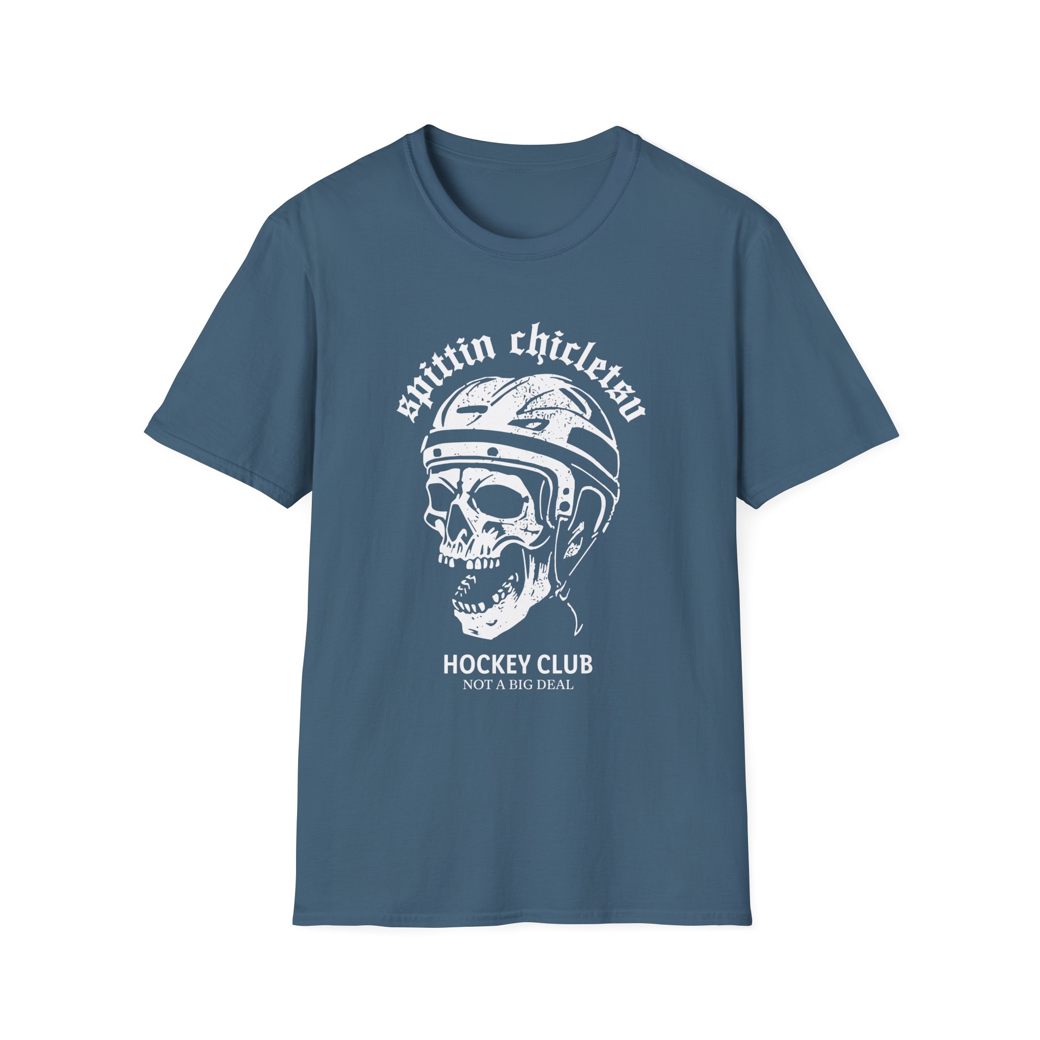 Spittin Chiclets Hockey Club Skul Unisex Softstyle T-Shirt