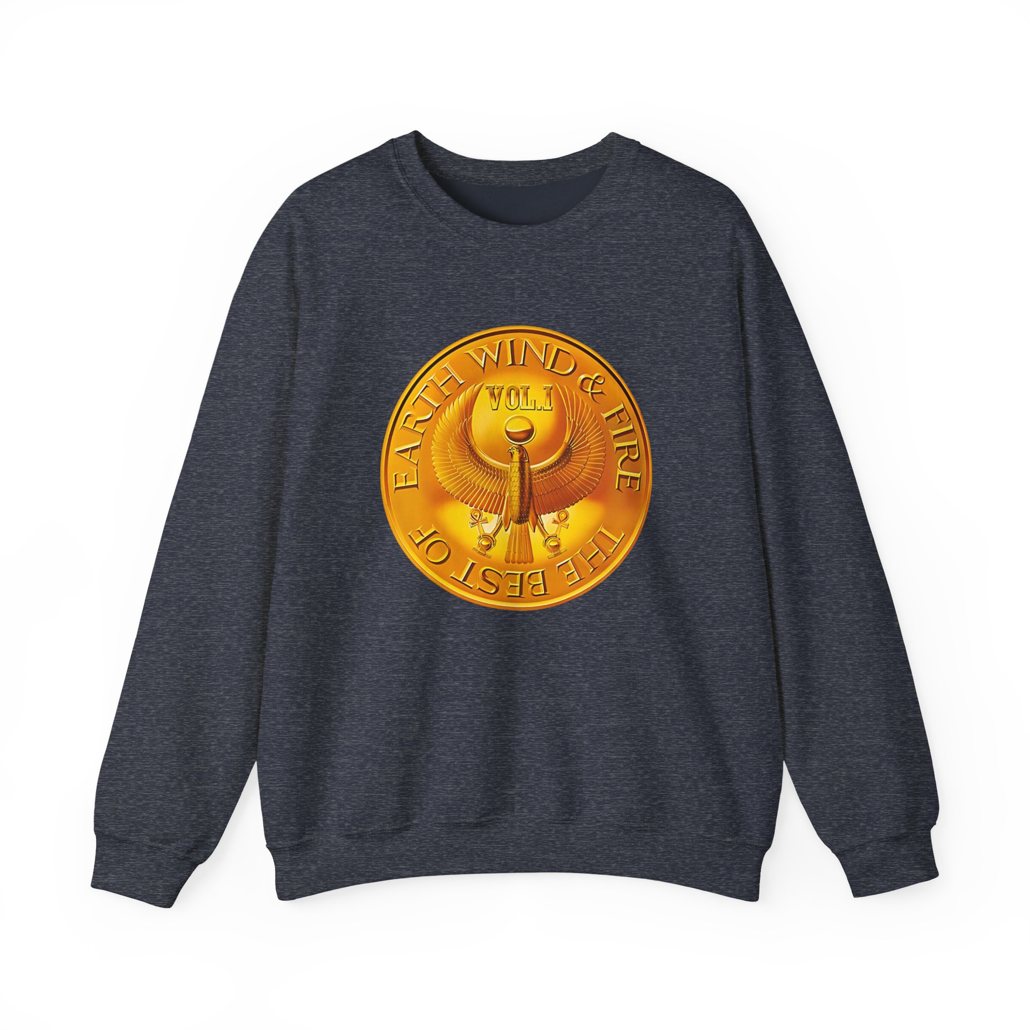 Earth Wind & Fire Medallion Teal Unisex Heavy Blendâ„¢ Crewneck Sweatshirt