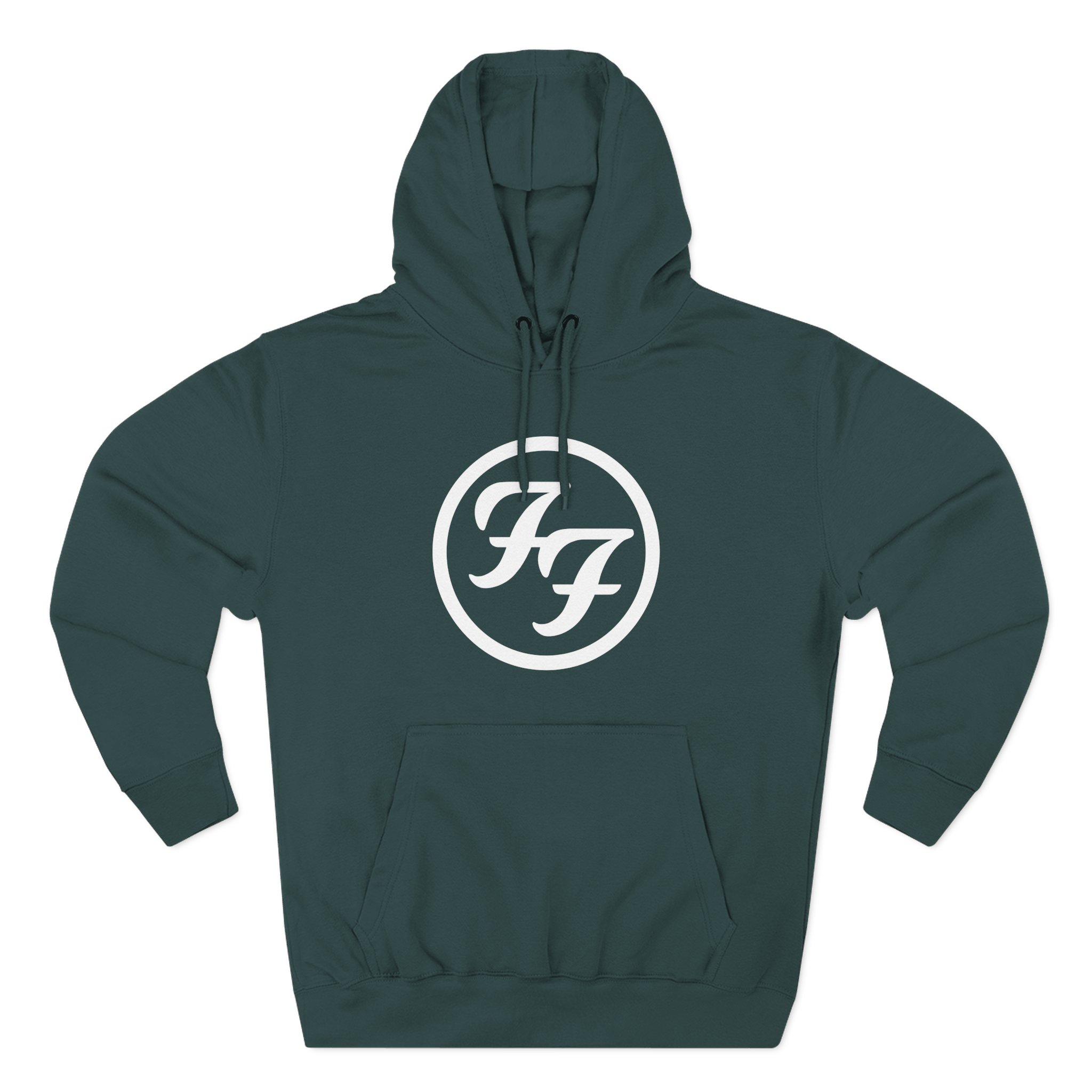 Foo Fighters Ff Logo Three-Panel Fleece Hoodie