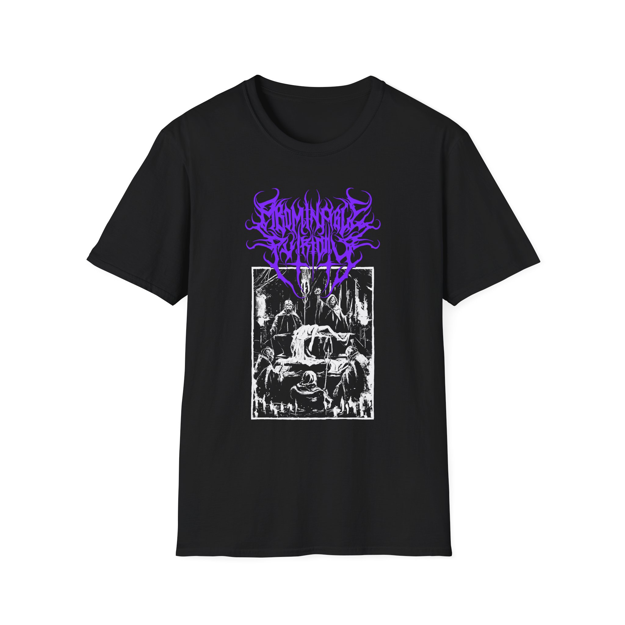 Abominable Putridity Digital Unholy Purple Logo Unisex Softstyle T-Shirt