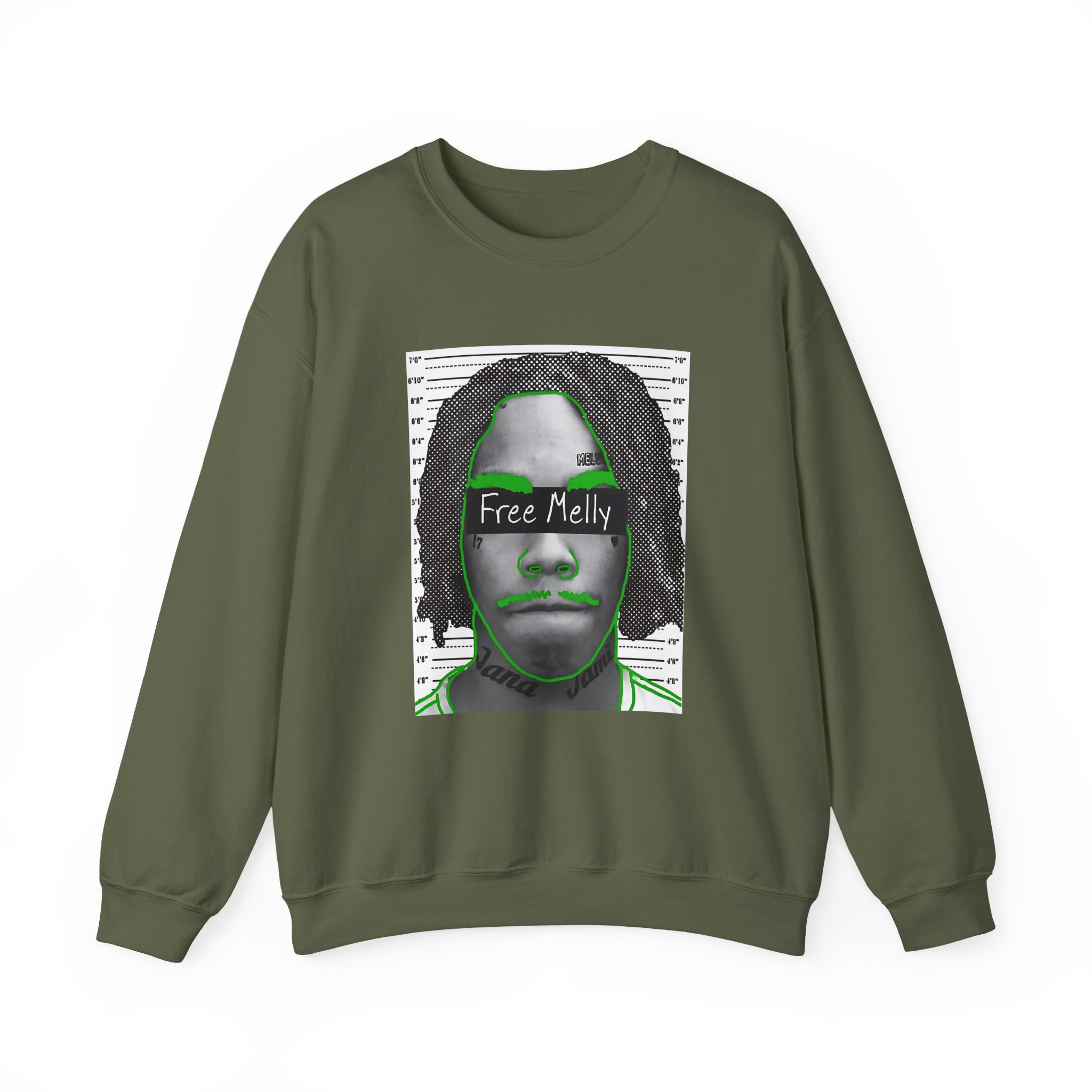 YNW Melly Free Melly Unisex Heavy Blendâ„¢ Crewneck Sweatshirt