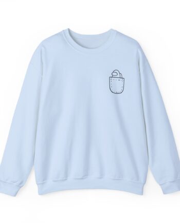 Among Us  Mini Crewmate Pocket Unisex Heavy Blend™ Crewneck Sweatshirt
