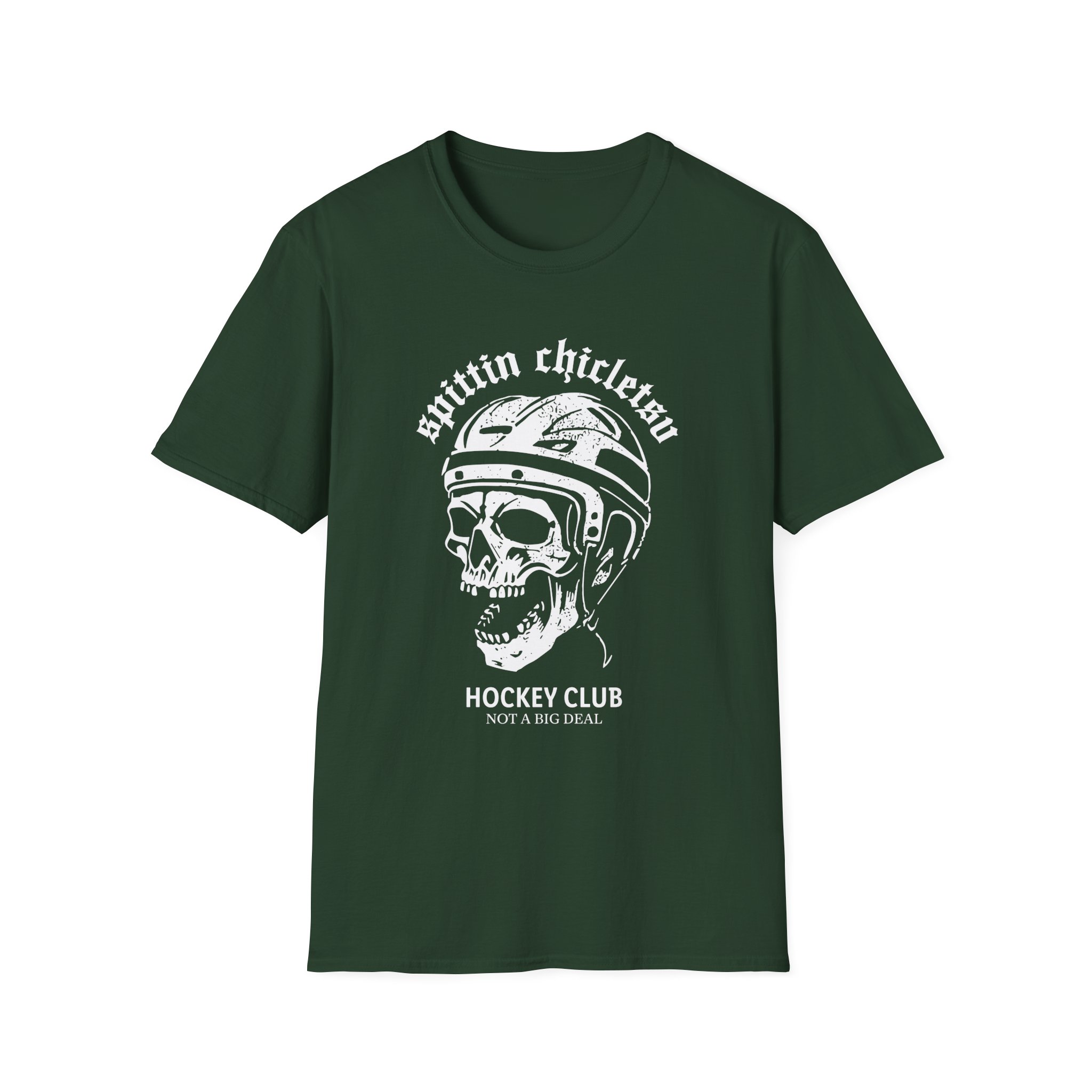 Spittin Chiclets Hockey Club Skul Unisex Softstyle T-Shirt