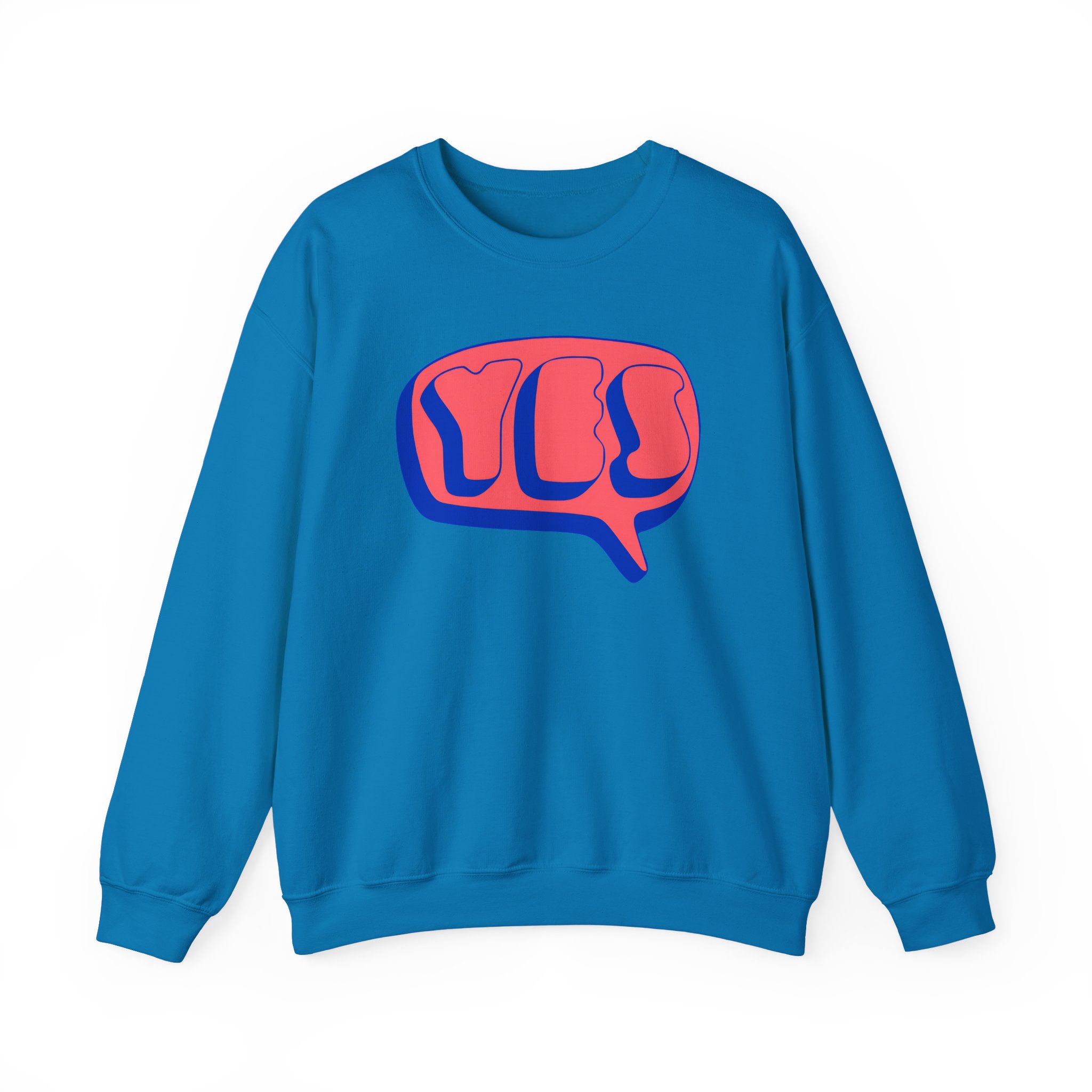 Yes Word Bubble Unisex Heavy Blendâ„¢ Crewneck Sweatshirt