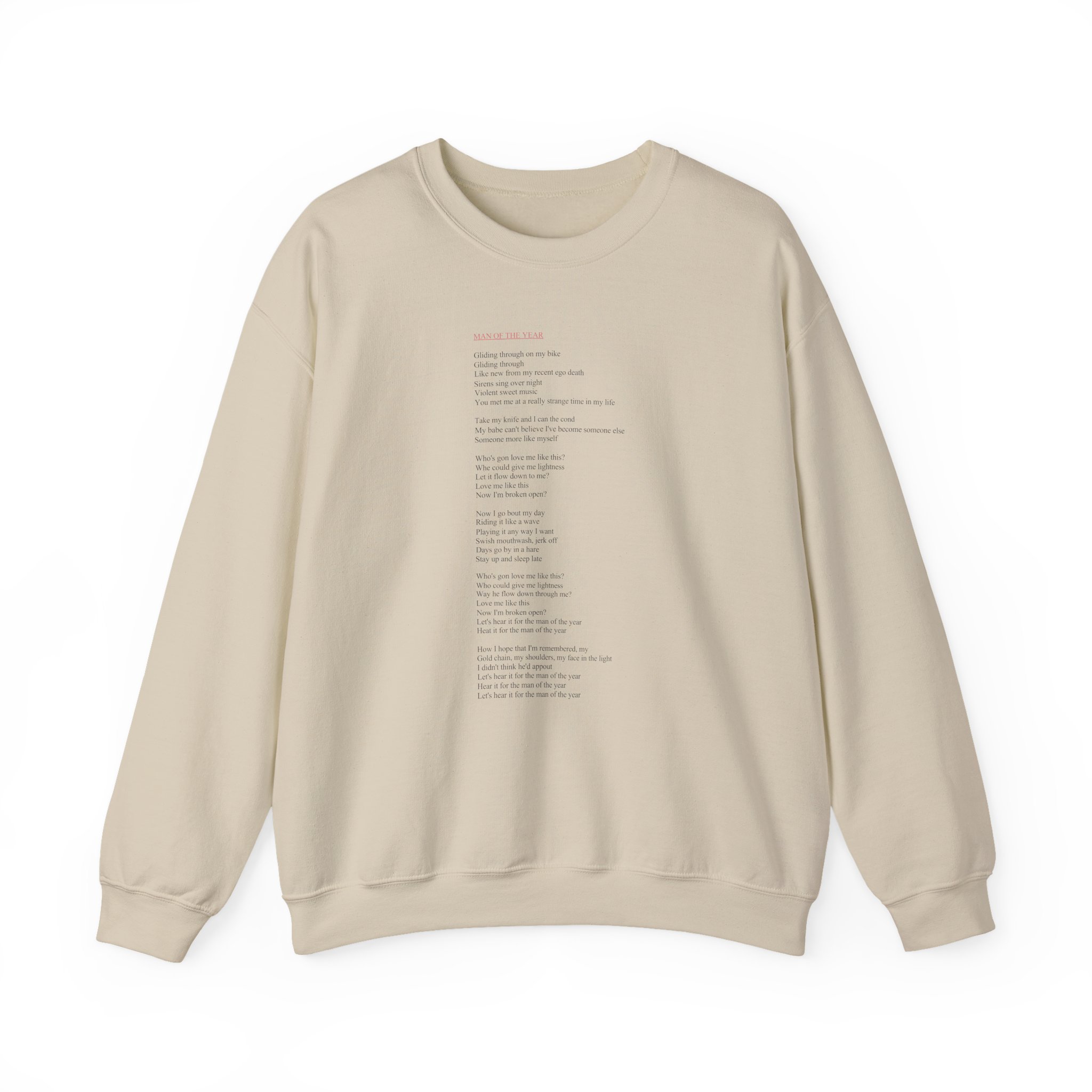 Lorde Moty Lyric Unisex Heavy Blendâ„¢ Crewneck Sweatshirt